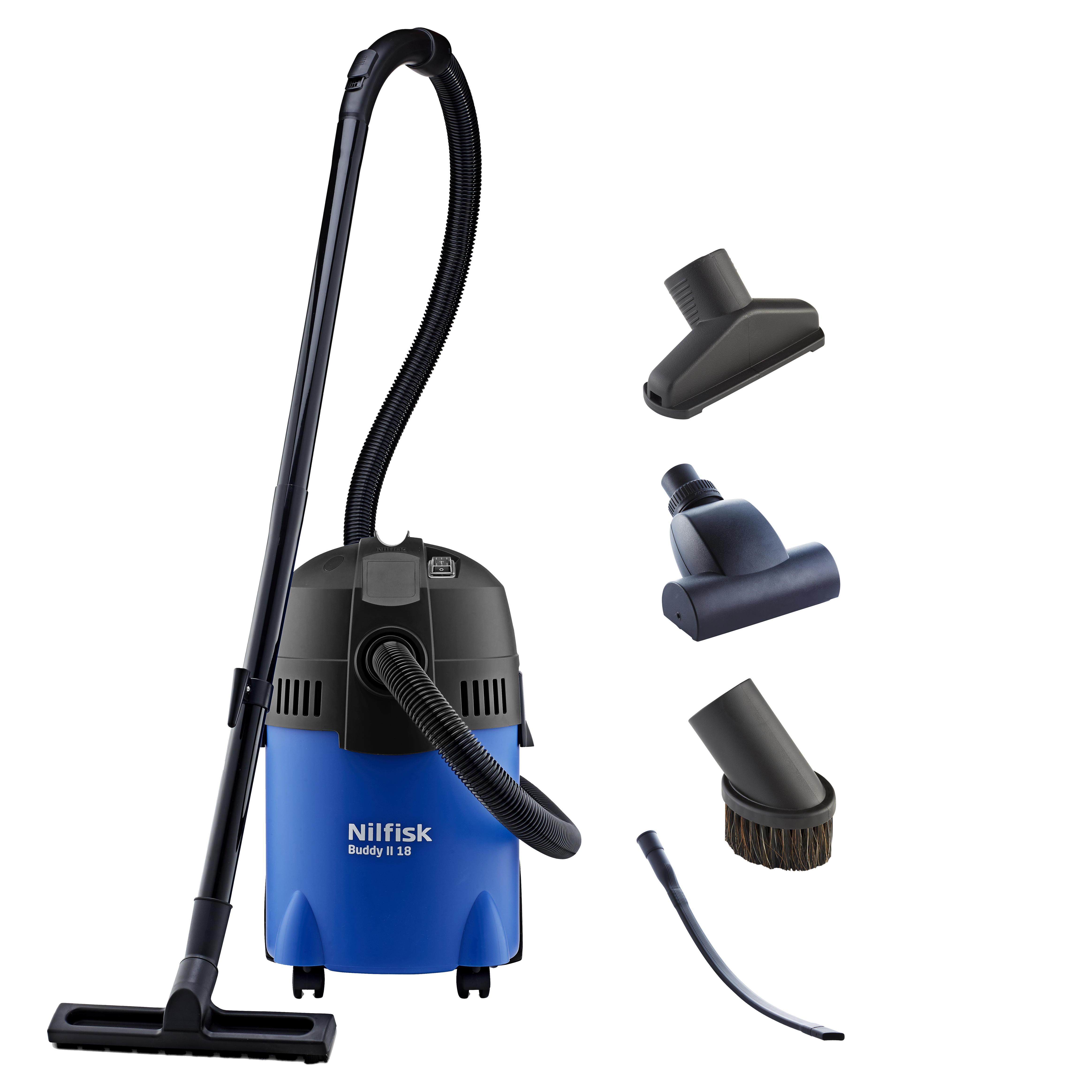 Aspirador nilfisk buddy ii 18 premium car, 18l y 1200w + kit de limpieza coche