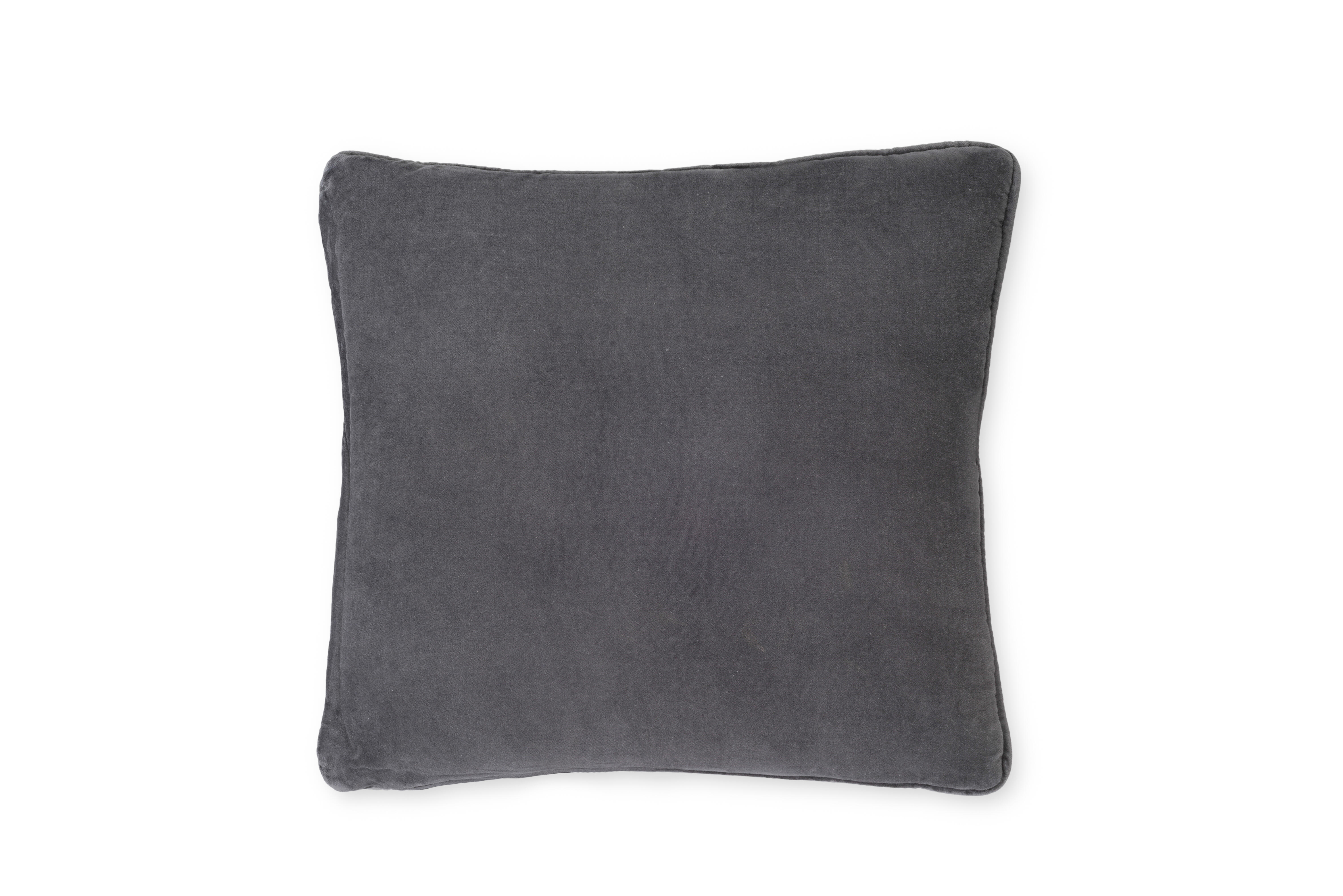 Cojín decorativo velvet gris 45x45cm
