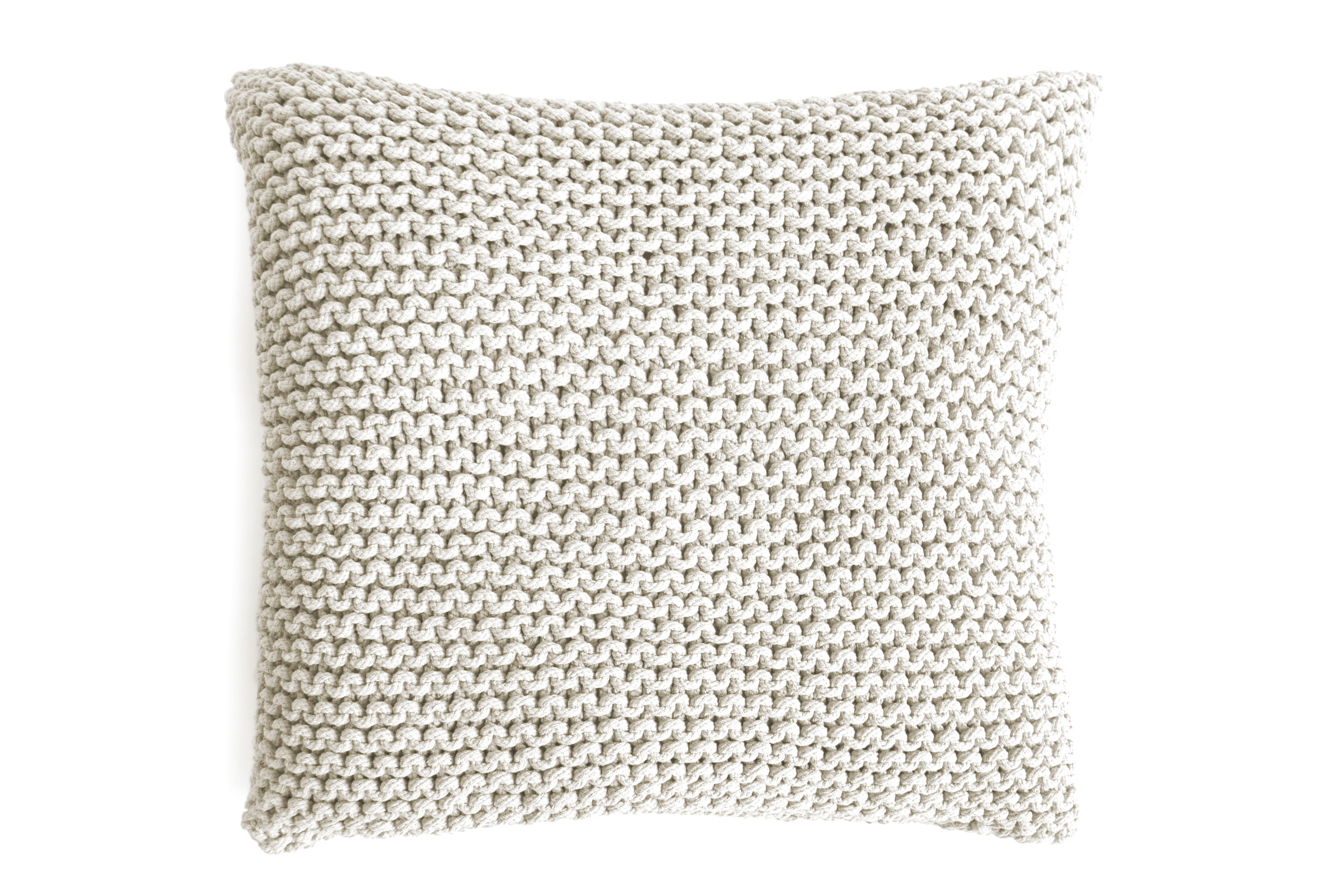 Cojín decorativo crochet beige 45x45cm