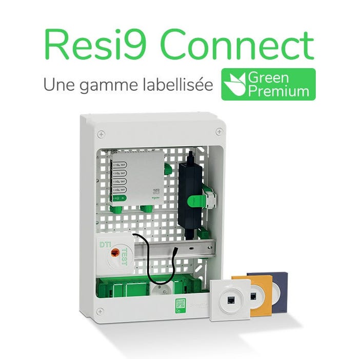 Connect Ce Module Coffret de communication 13 modules grade 3TV Resi9 Connect, SCHNEIDER ...