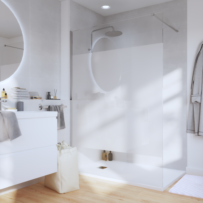 ściana prysznica w łazience