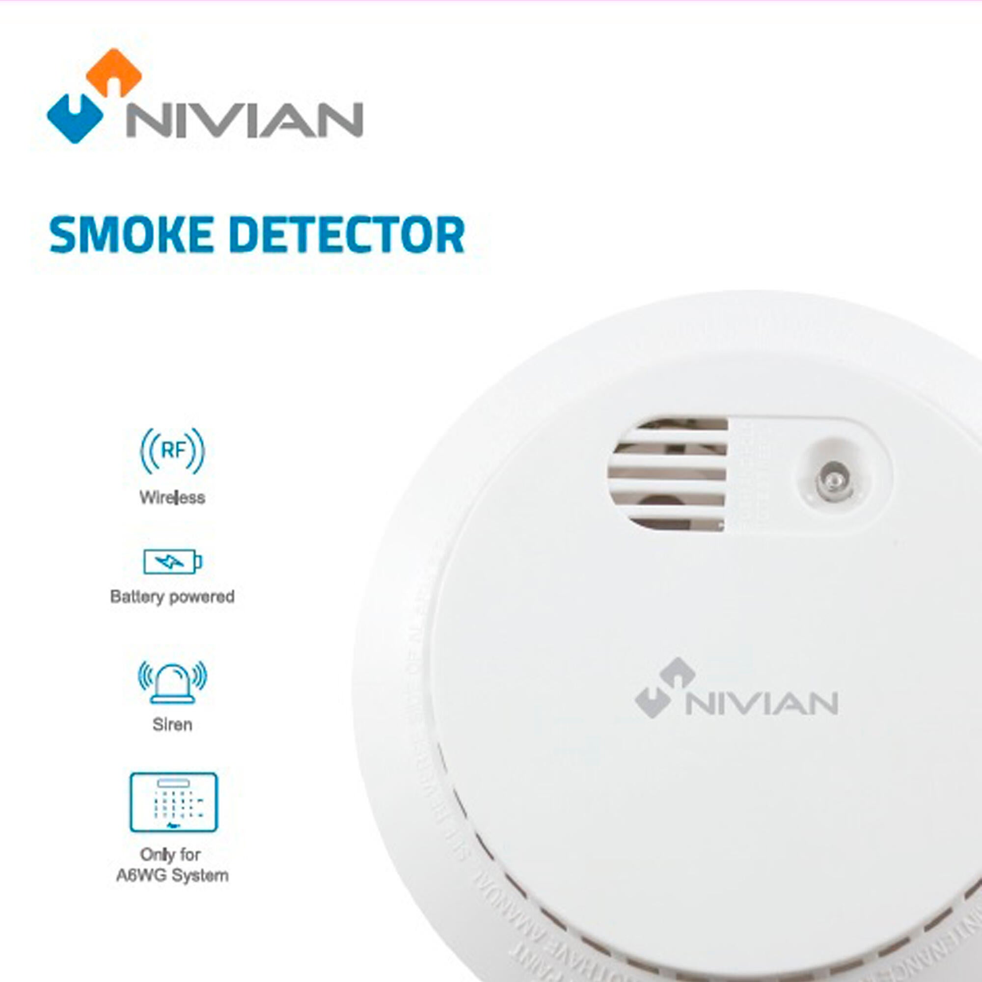 Detector de humo NIVIAN Nvs-D5C - 11