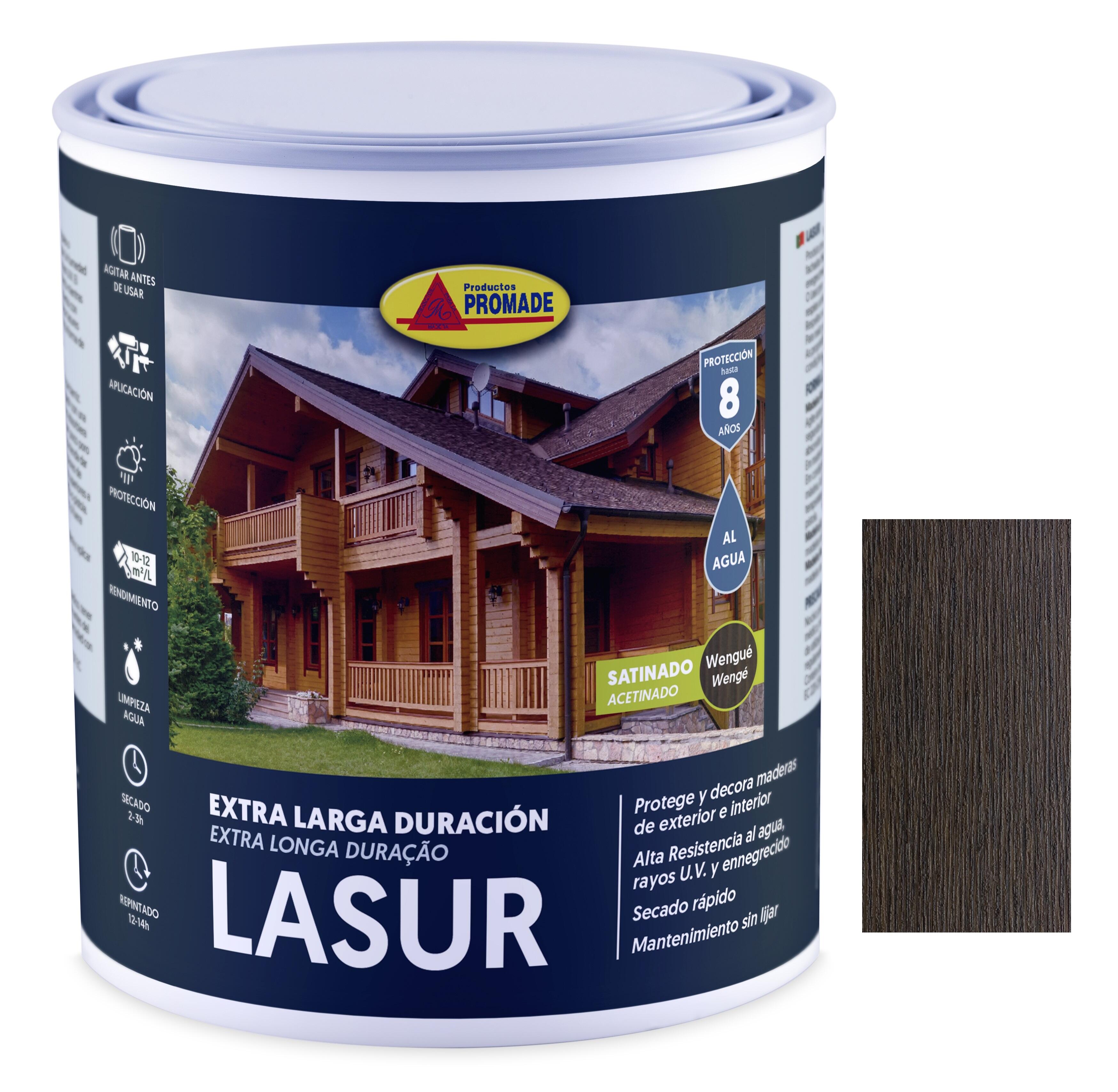 Lasur Promade para madera exterior satinado 750 ml wengué | Leroy Merlin