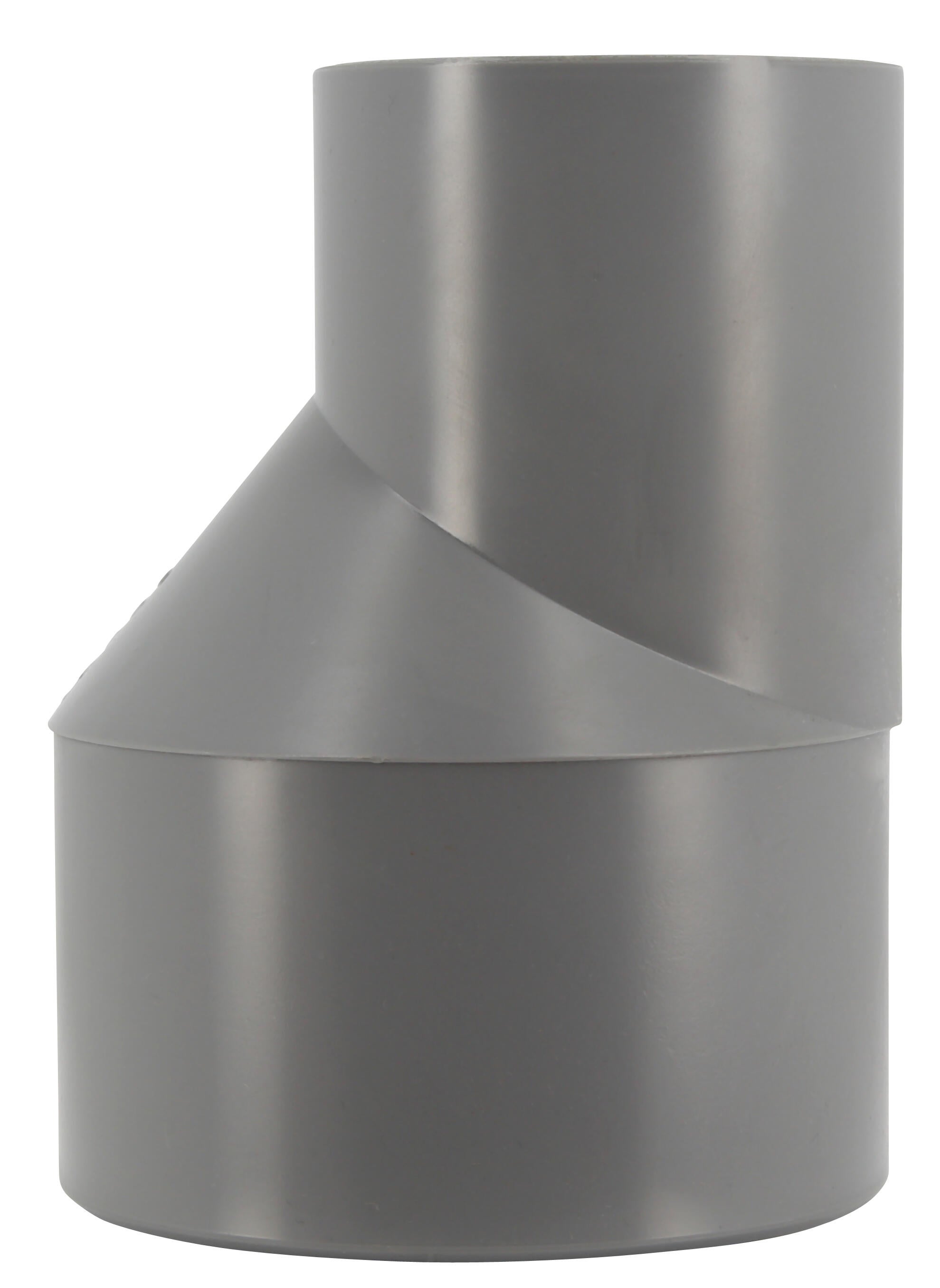 Tampon De Réduction Simple Mâle/femelle En PVC Gris - Diam. 80/50 Mm