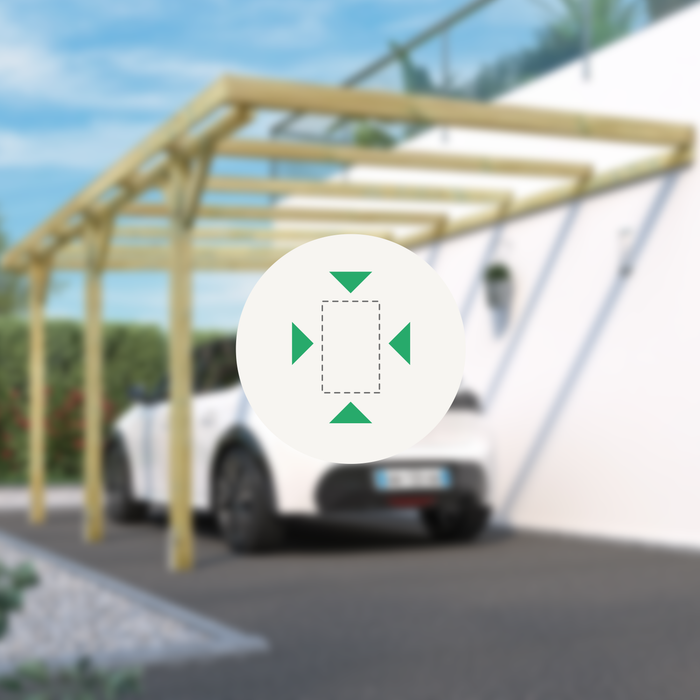 Carport bois forest style 