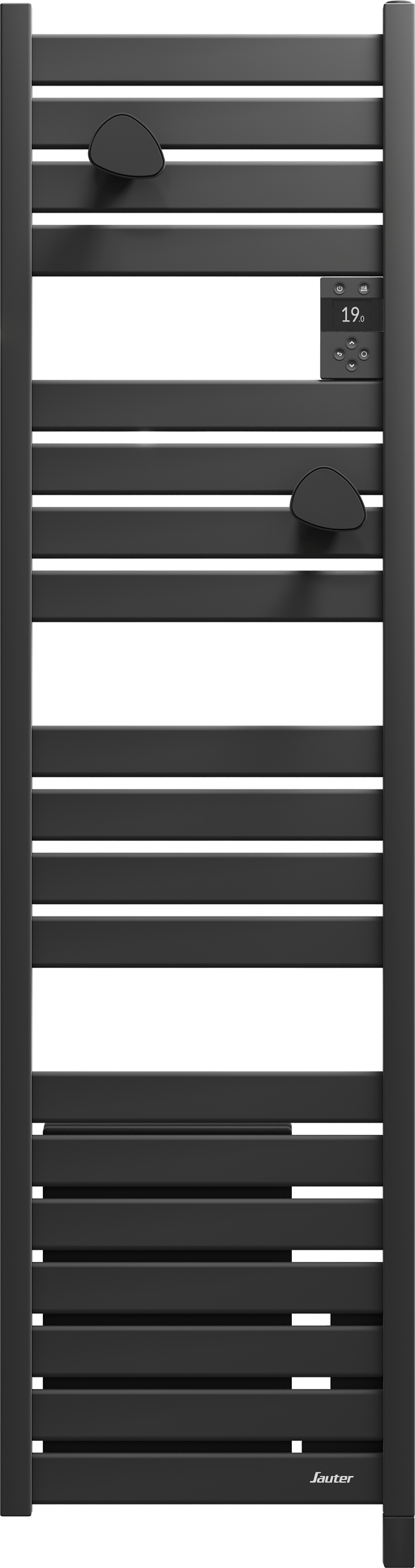 Sèche-serviettes électrique connecté Kelud Slim Ventilo SAUTER 1500W anthracite