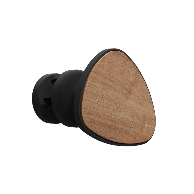 Patère galet pour sèche-serviettes, bois anthracite