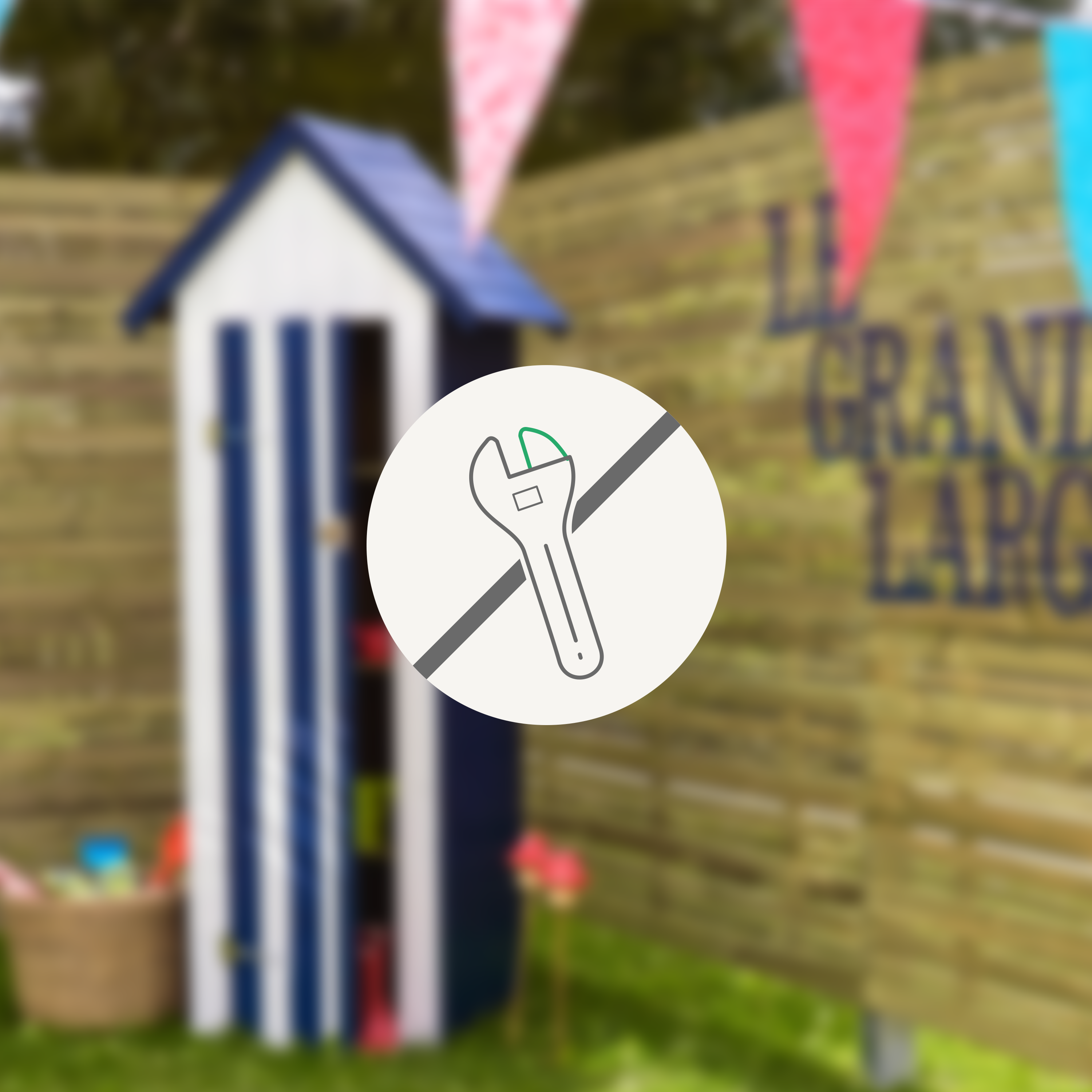 Armoire de jardin bois Theo, CERLAND, l.130 x H.200 x P.69 cm, naturel