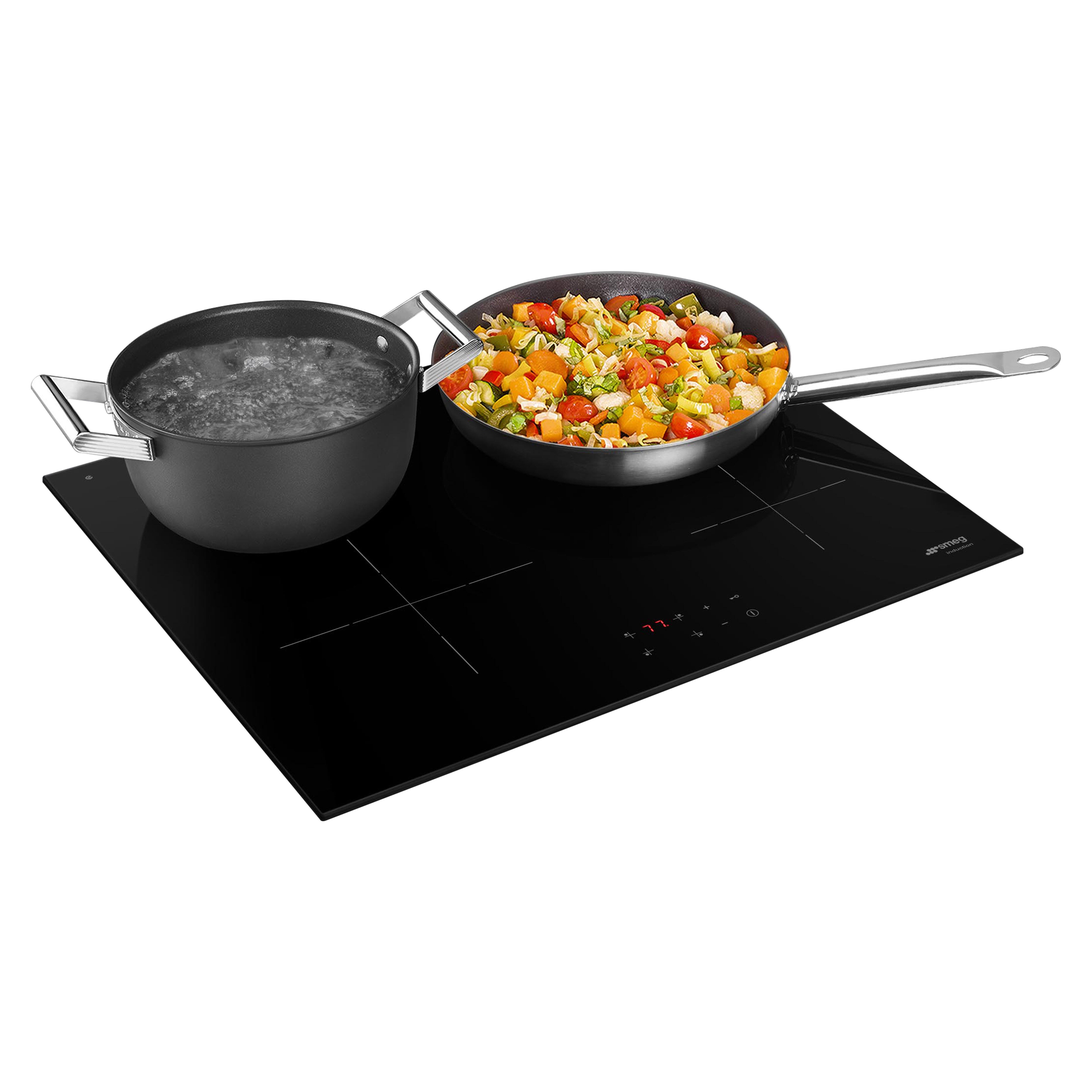 Plaque de cuisine 4 foyers noir SMEG SI2641D - 3