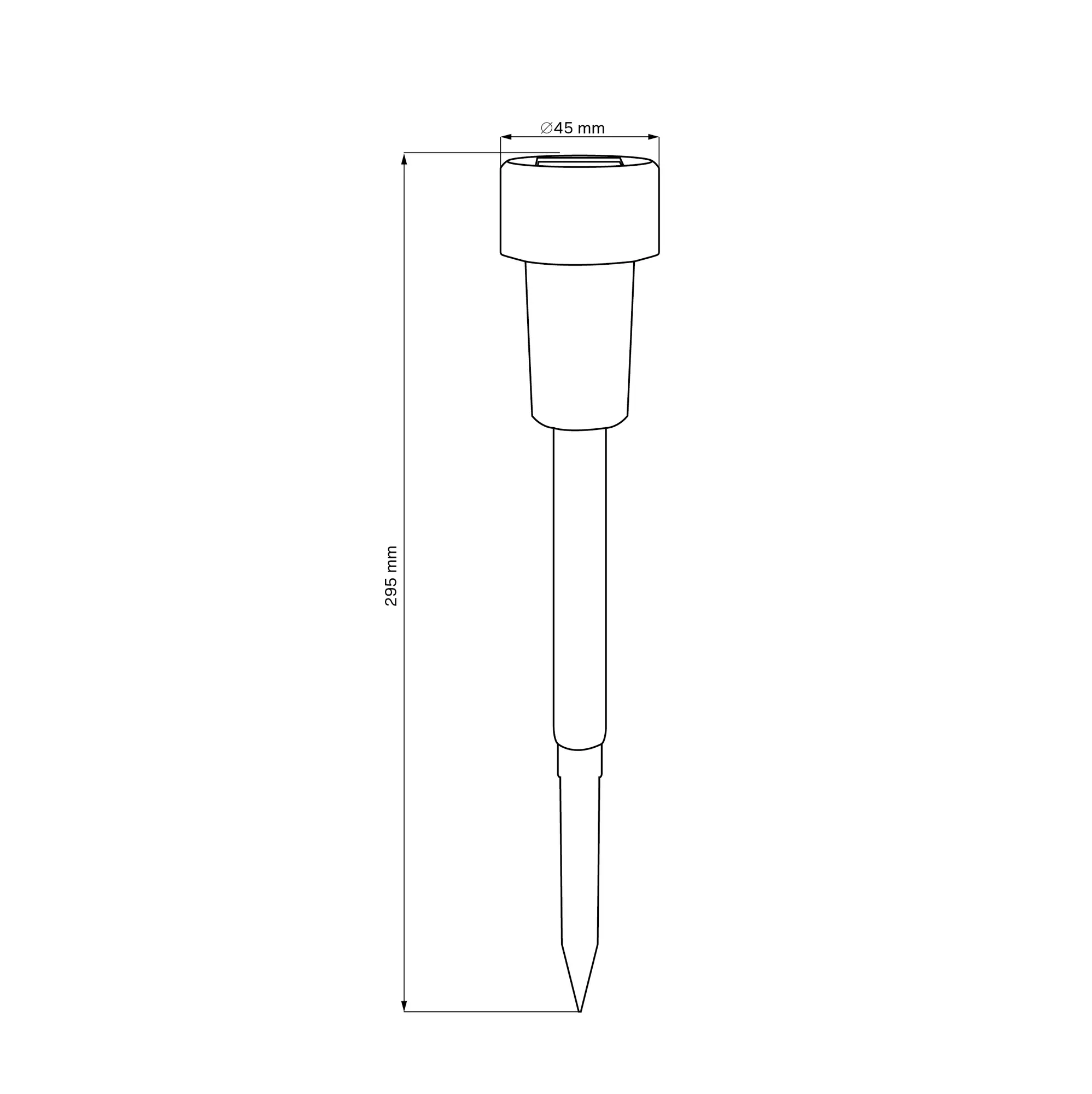Lampka wbijana solarna Stik IP44 czarna Goldlux - 3