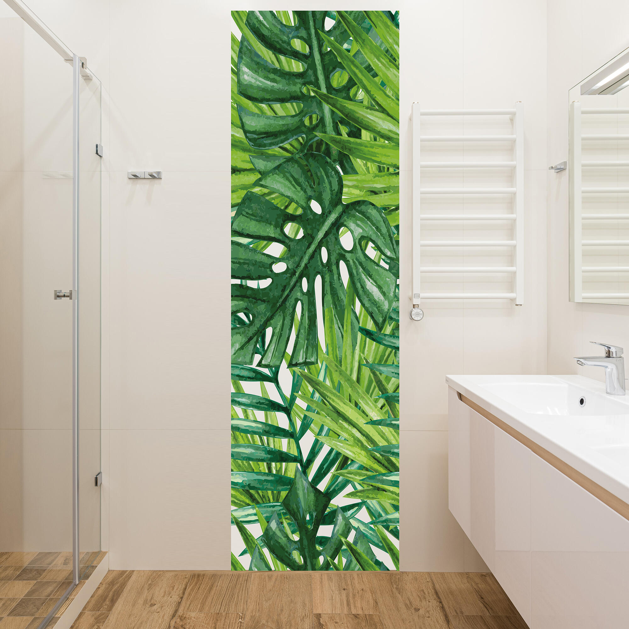 Mural pvc texturado superlavable naturaleza pet reciclado sinan verde 75 x 250 cm plage