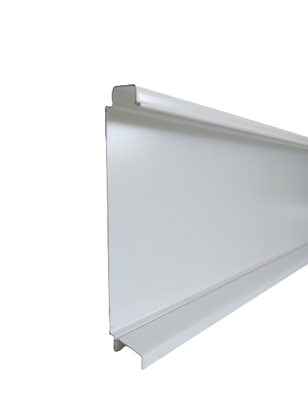 Lame de clôture aluminium pleine CLOSIUM, Blanc l. 200 x H. 150 cm - 3