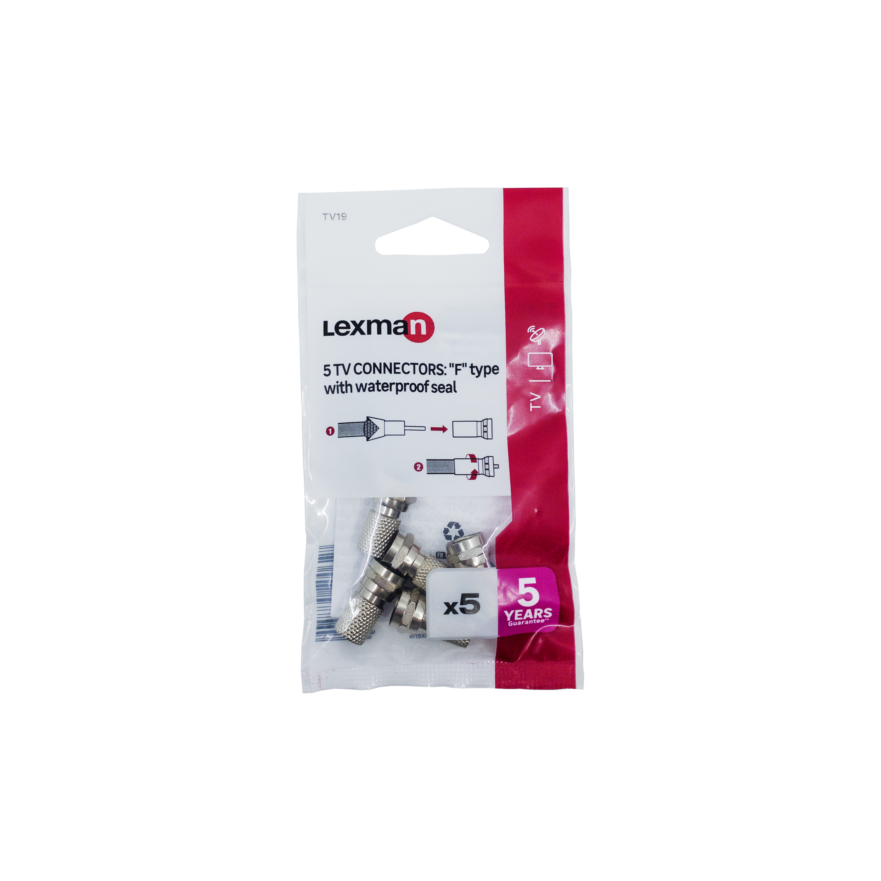 Lot de 5 fiches mâle, Lexman - 3