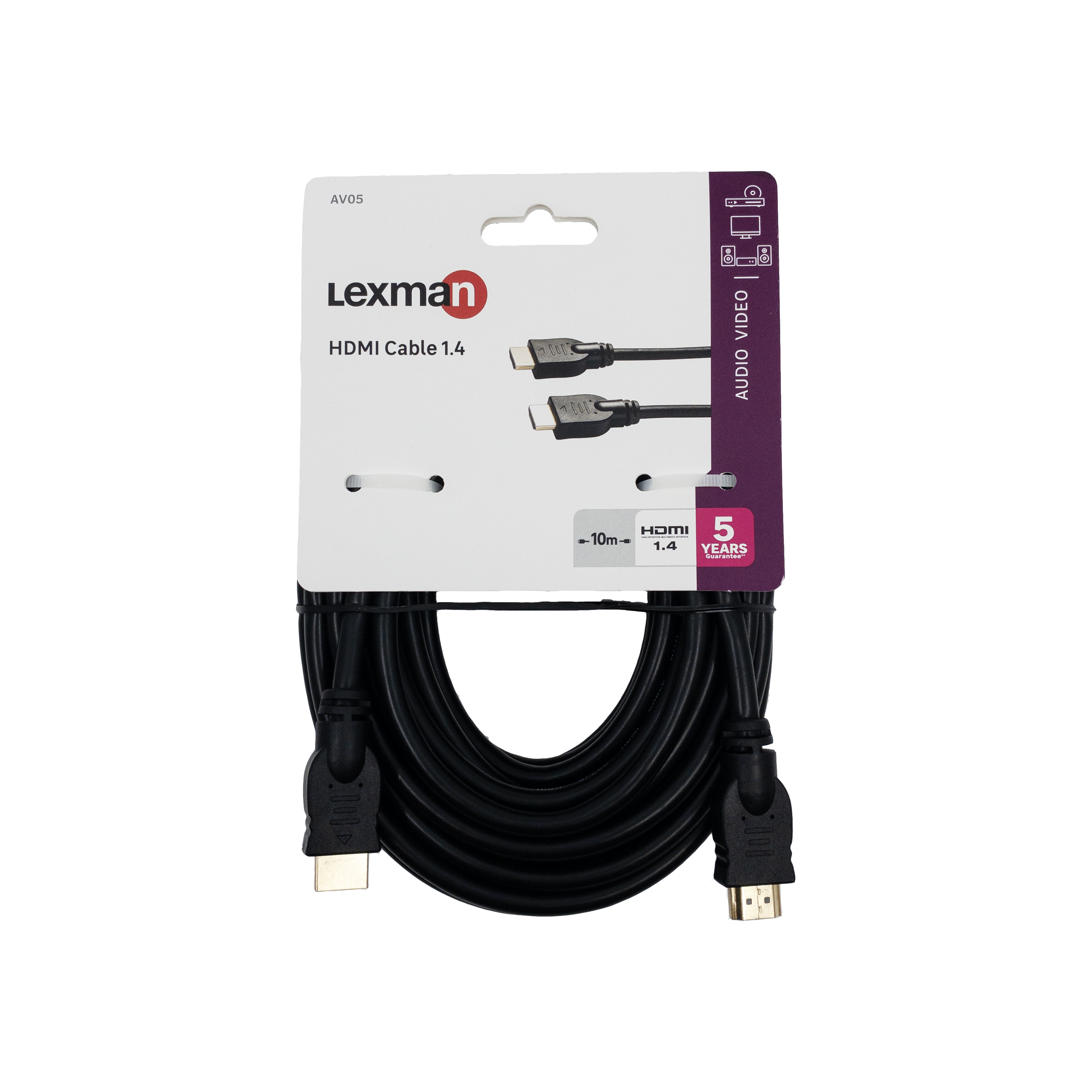 Câble HDMI 1.4 PVC, 10m, noir, Lexman - 3