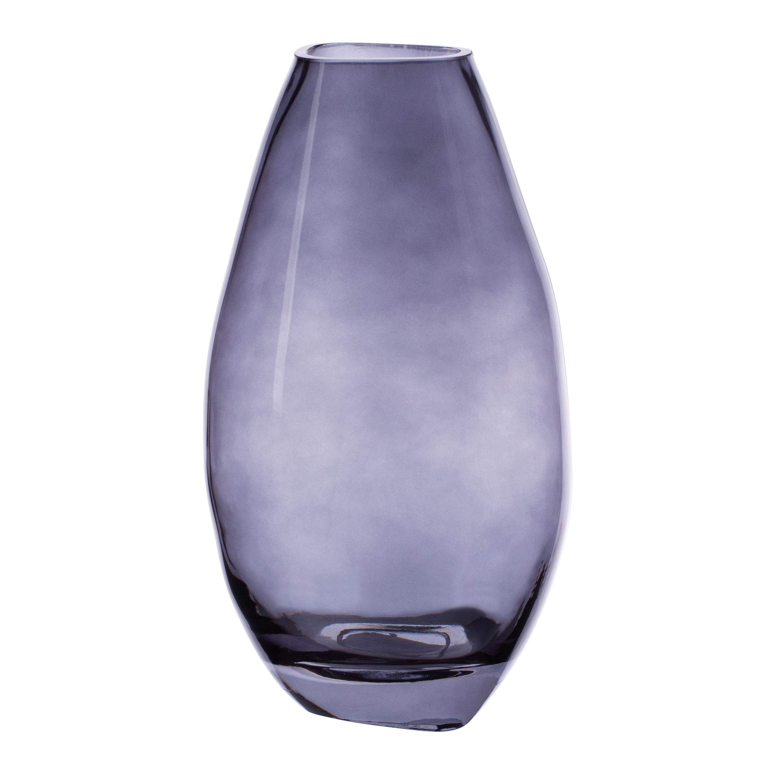 Wazon szklany Altomdesign wys. 25.5 cm granatowy