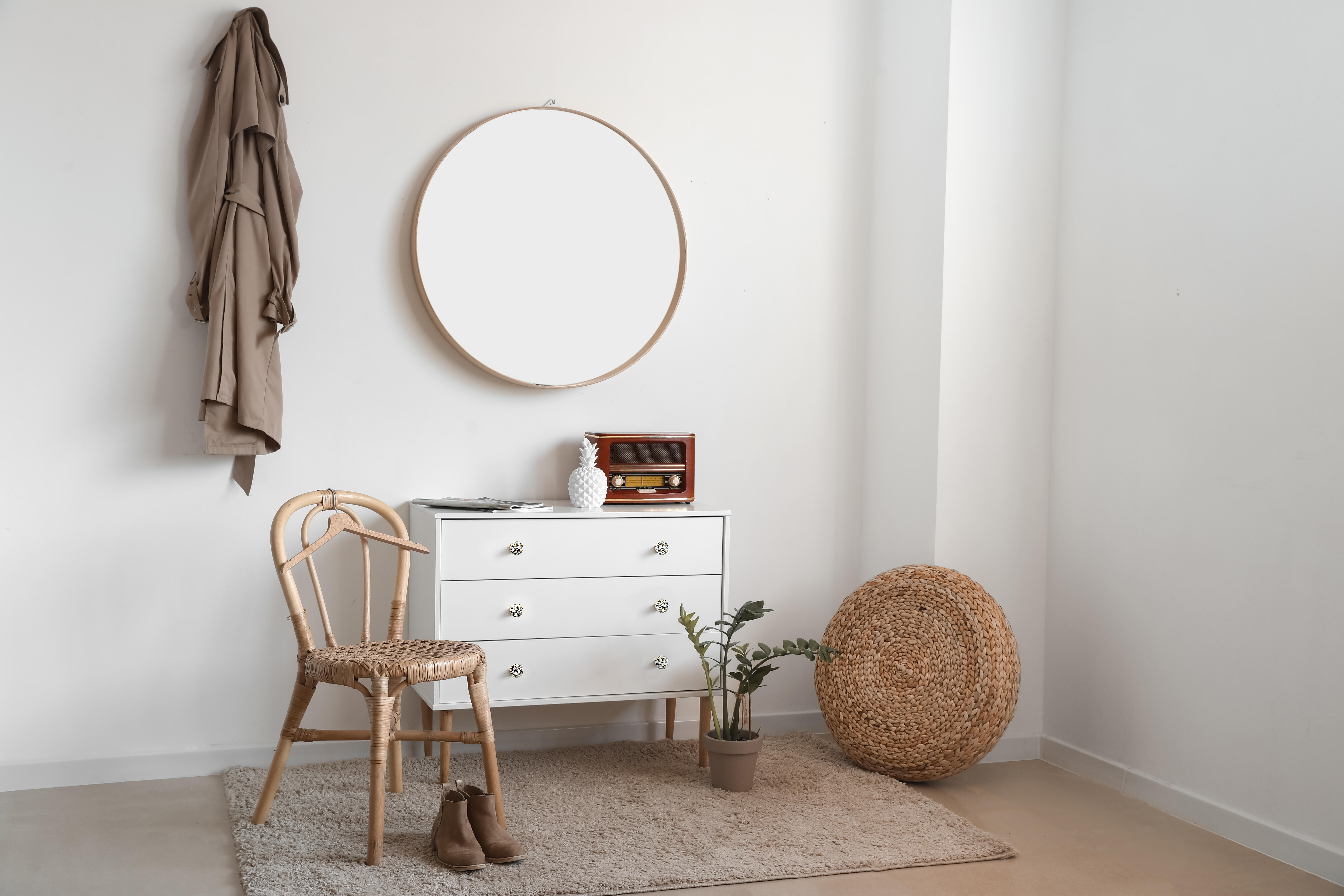 2 Puxadores para móvel Nesu porcelana branco motivo dourado 37mm - 2