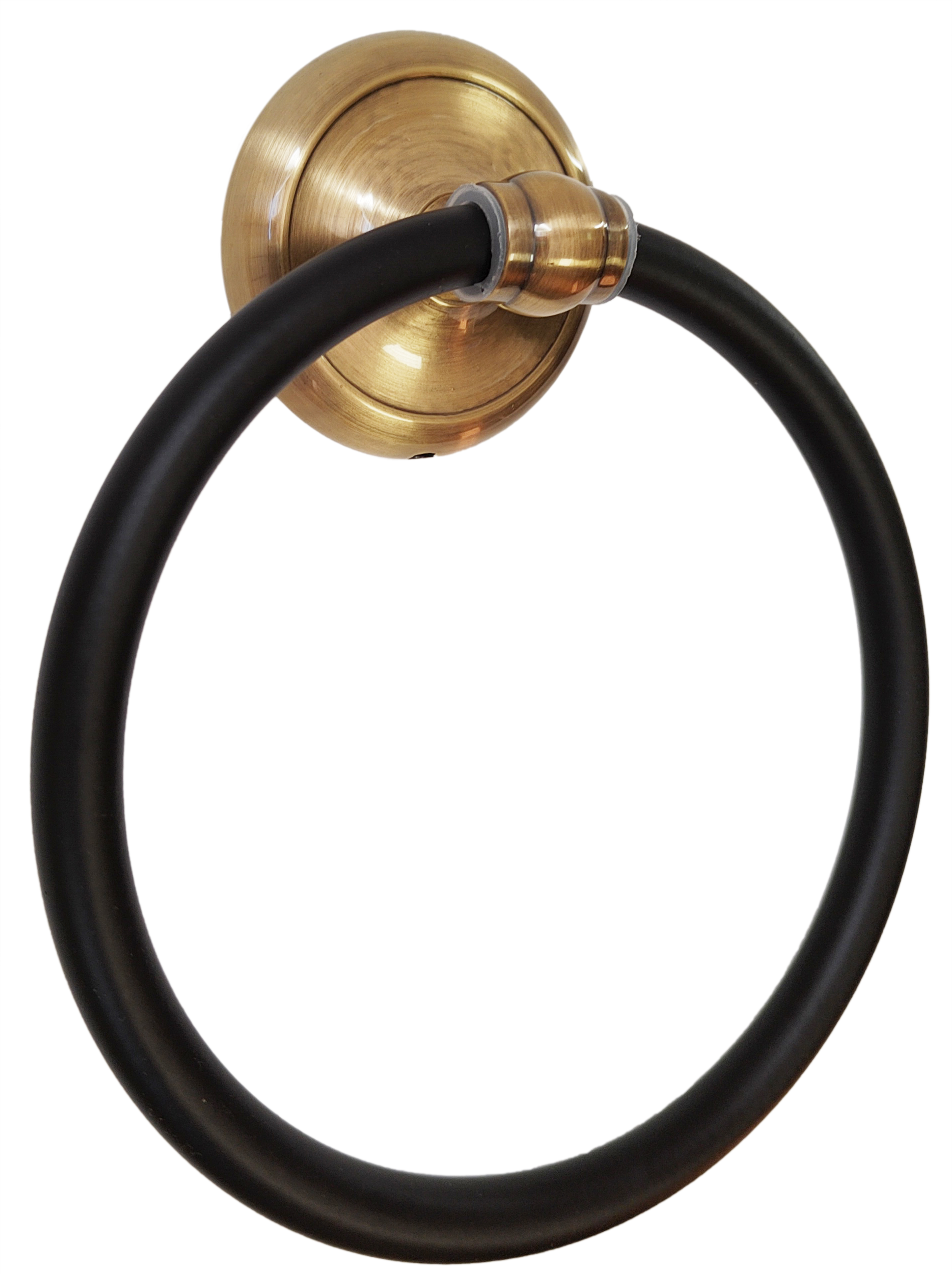 Toallero olvi oro viejo/negro 18.5x15 cm