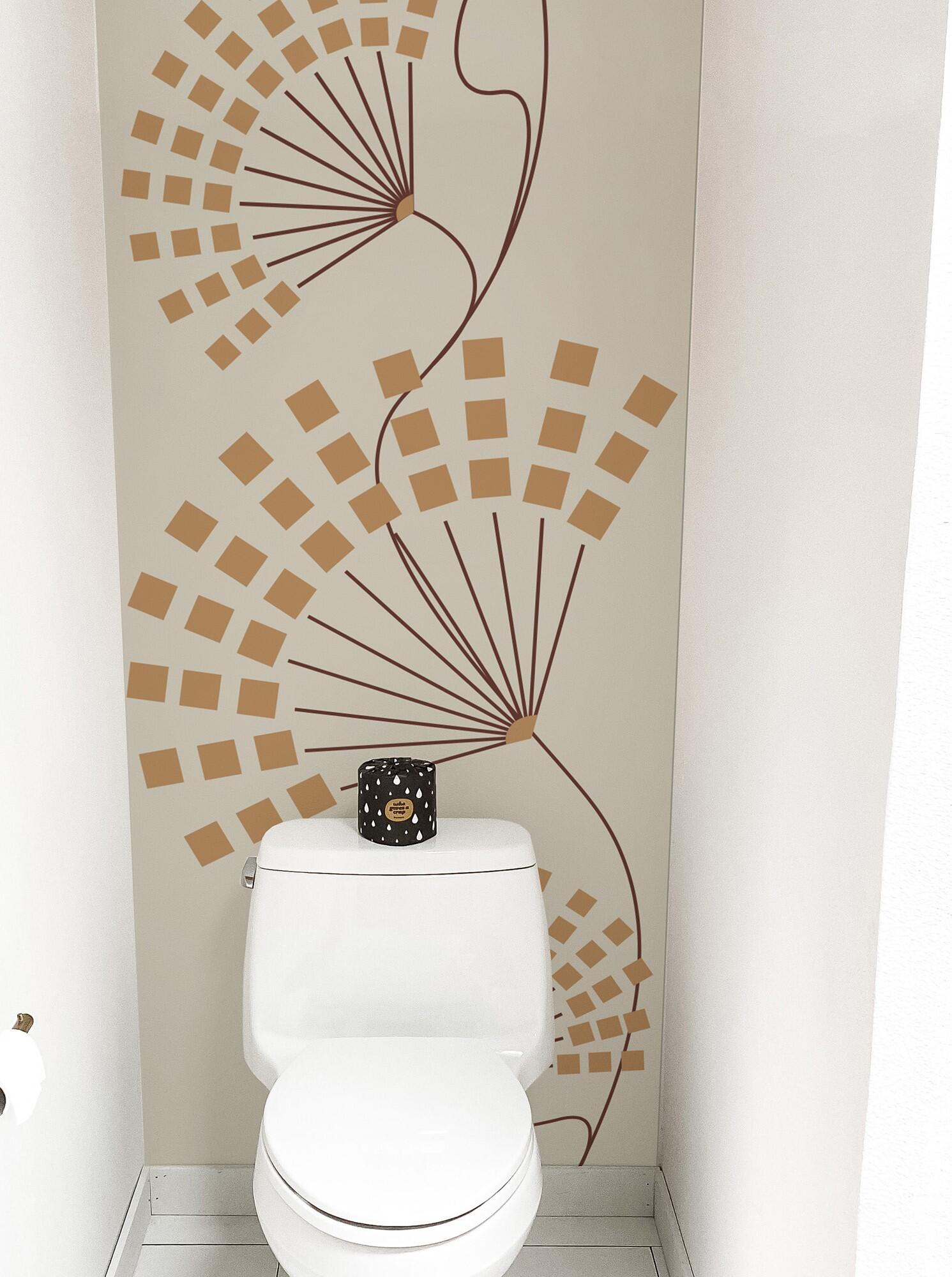 Mural pvc abstracto scamozzi beige de 75 x 250 cm plage