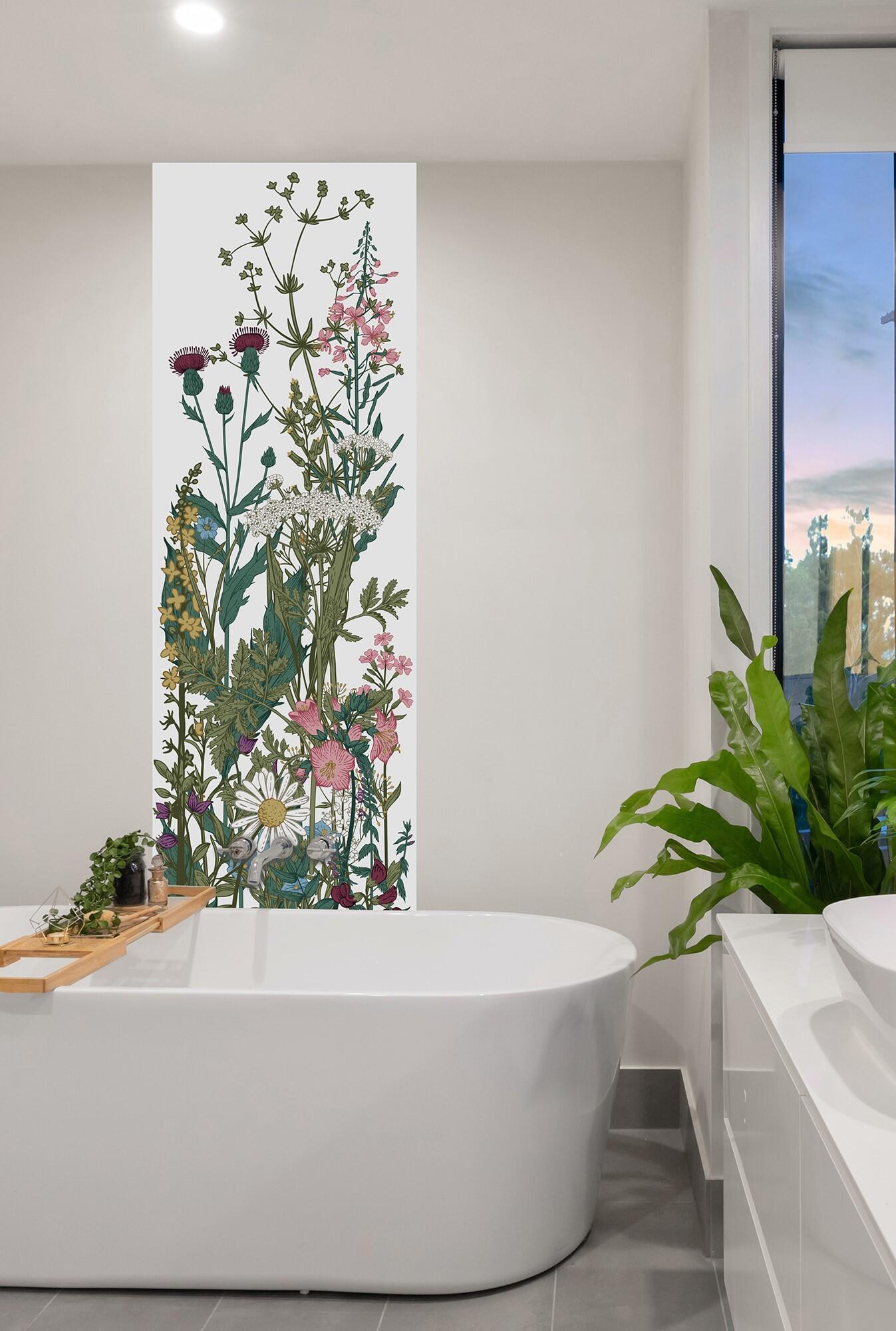 Mural Pvc texturado superlavable naturaleza Palladio verde 75 x 250 cm PLAGE - 2