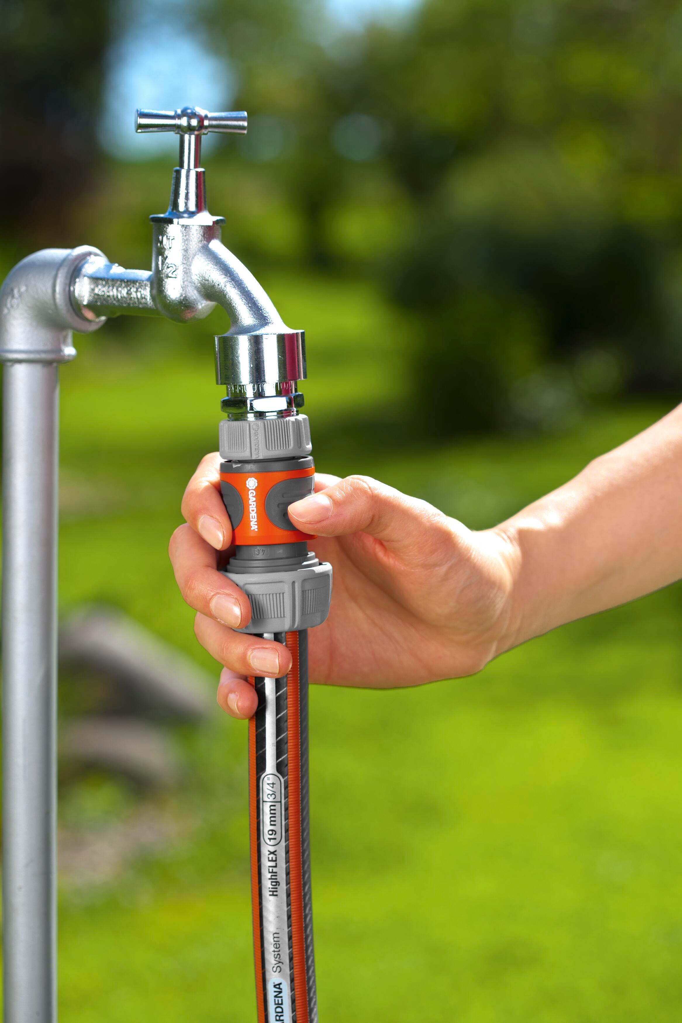 Raccordo automatico per tubi GARDENA Original System Ø 19 mm per tubi da Ø 19 mm(3/4