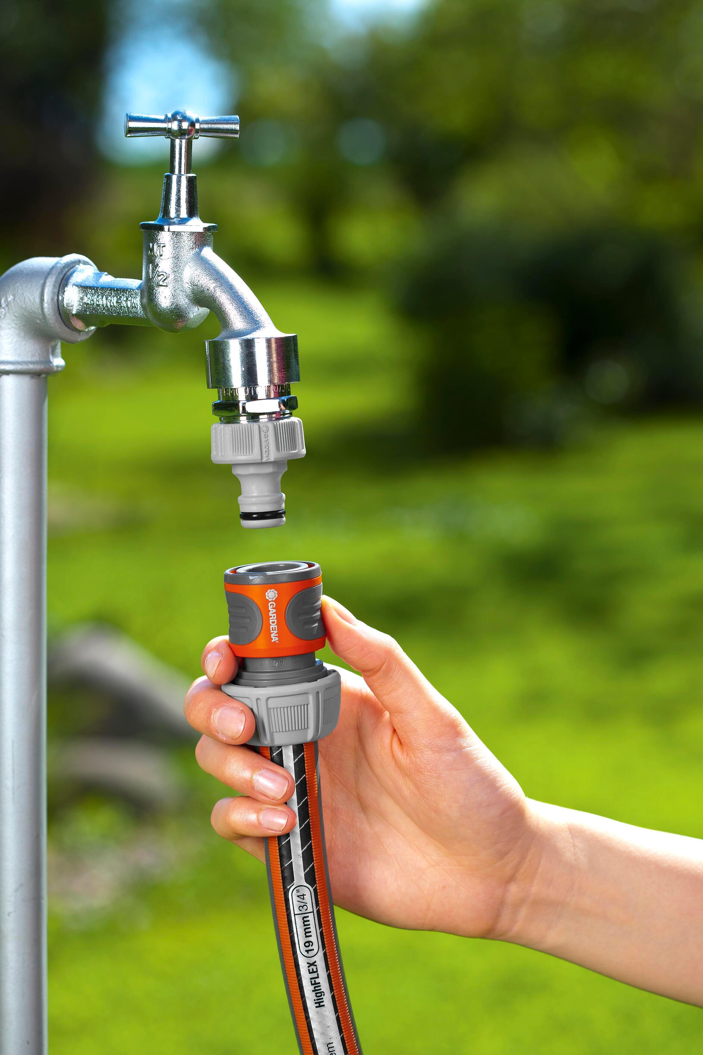 Raccordo automatico per tubi GARDENA Original System Ø 19 mm per tubi da Ø 19 mm(3/4