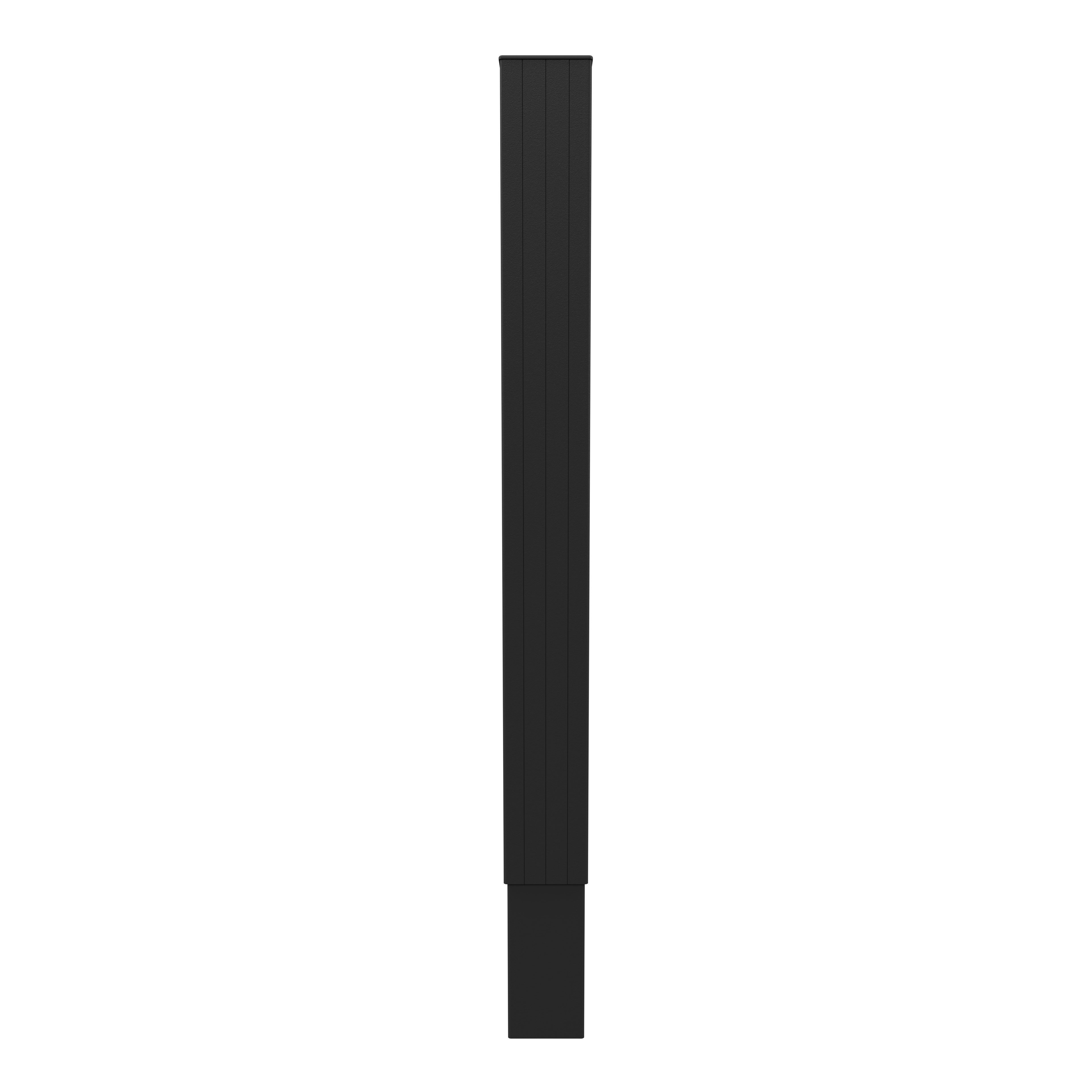 Poste de aluminio para cimentar gris de 15 x 15 x 250 cm