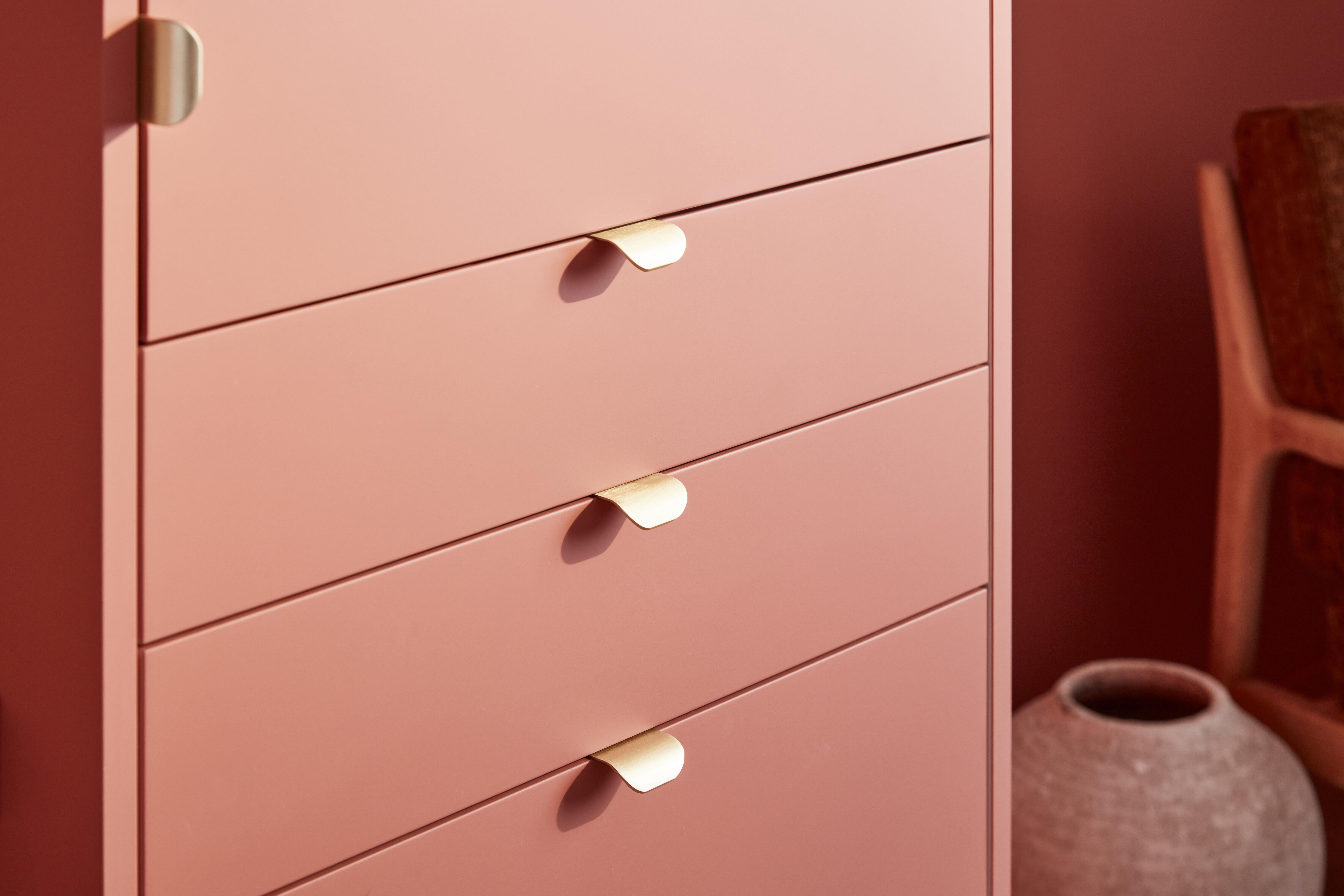 Lot de 2 poignées INSPIRE pour meubles Evo'M Oslo laiton brossé 45mm - 3