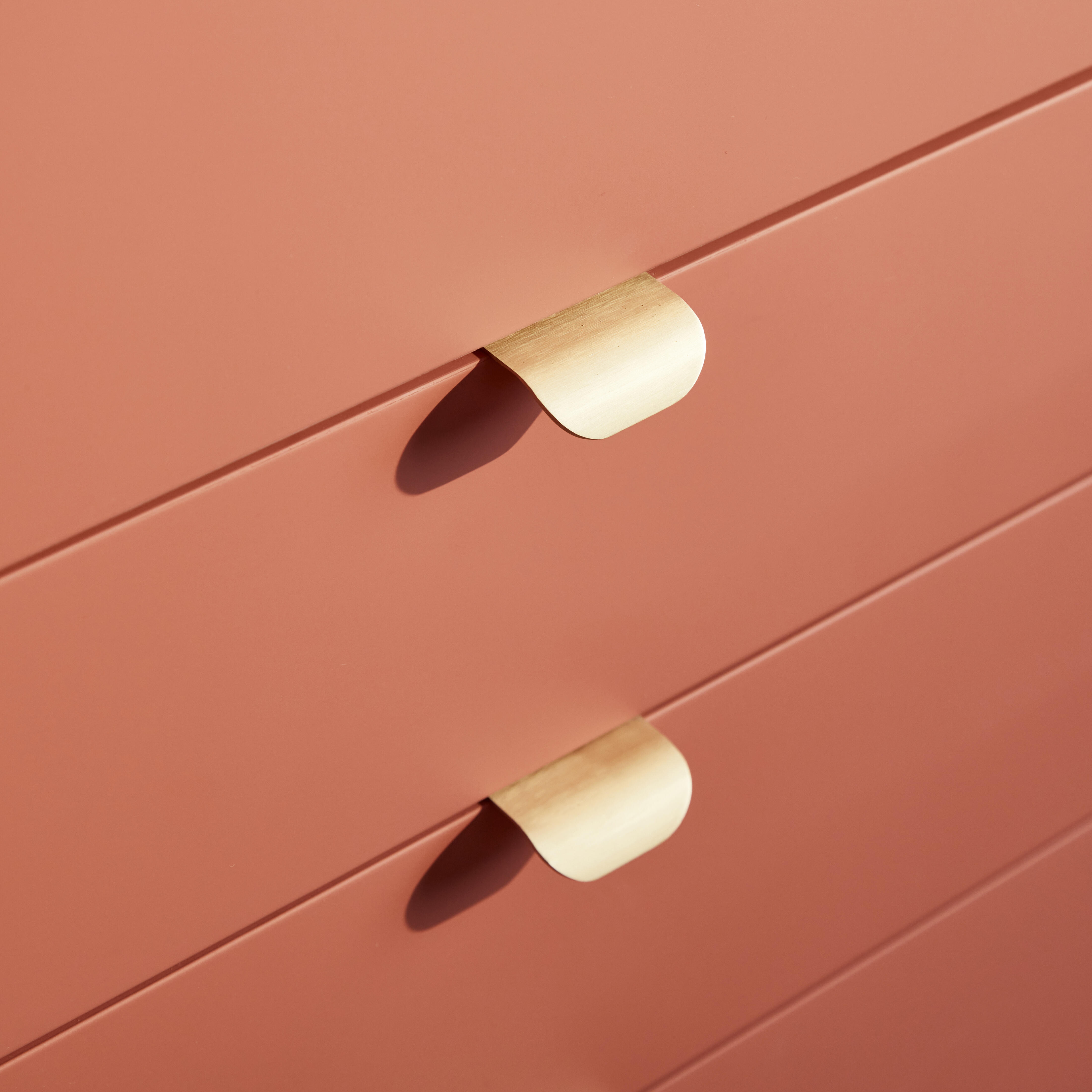 Lot de 2 poignées INSPIRE pour meubles Evo'M Oslo laiton brossé 45mm - 2