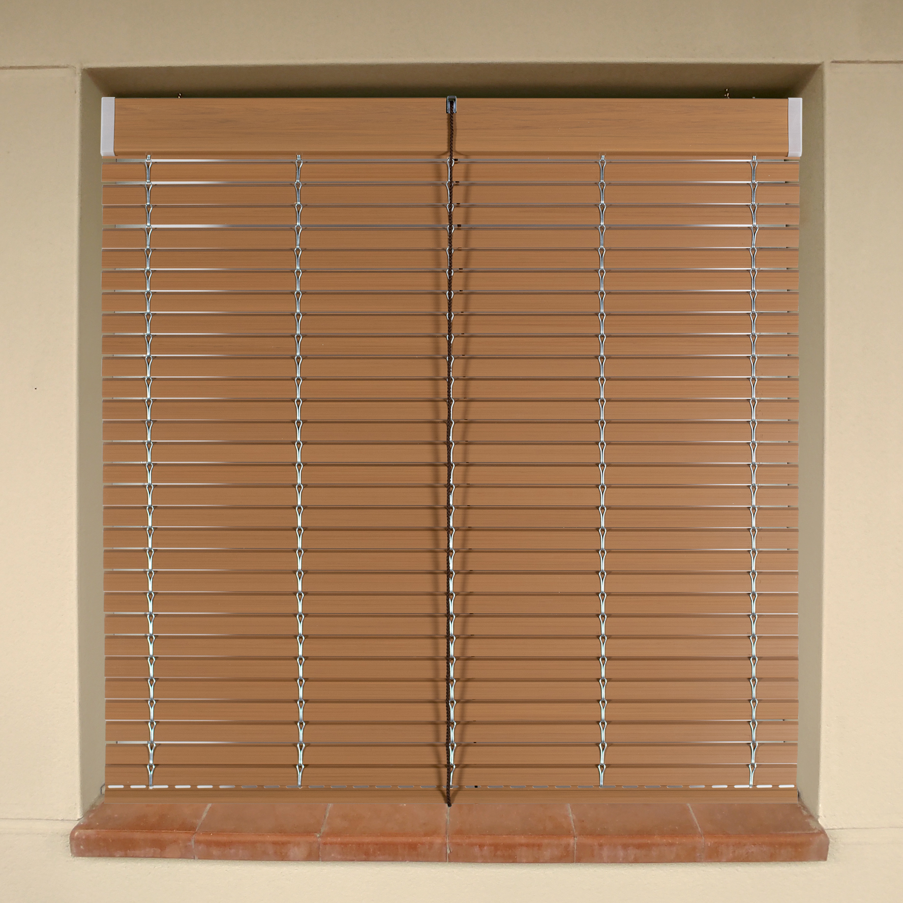 Persiana alicantina enrollable plástico 120x220 marrón