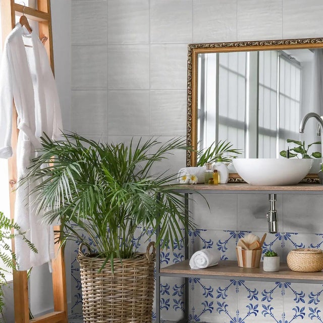 Piastrella da pavimento e rivestimento interno 25 x 25 cm Sp. 9 mm Maiolica in gres porcellanato bianco lucido traffico molto intenso (pei 5/5) 1.25 mq