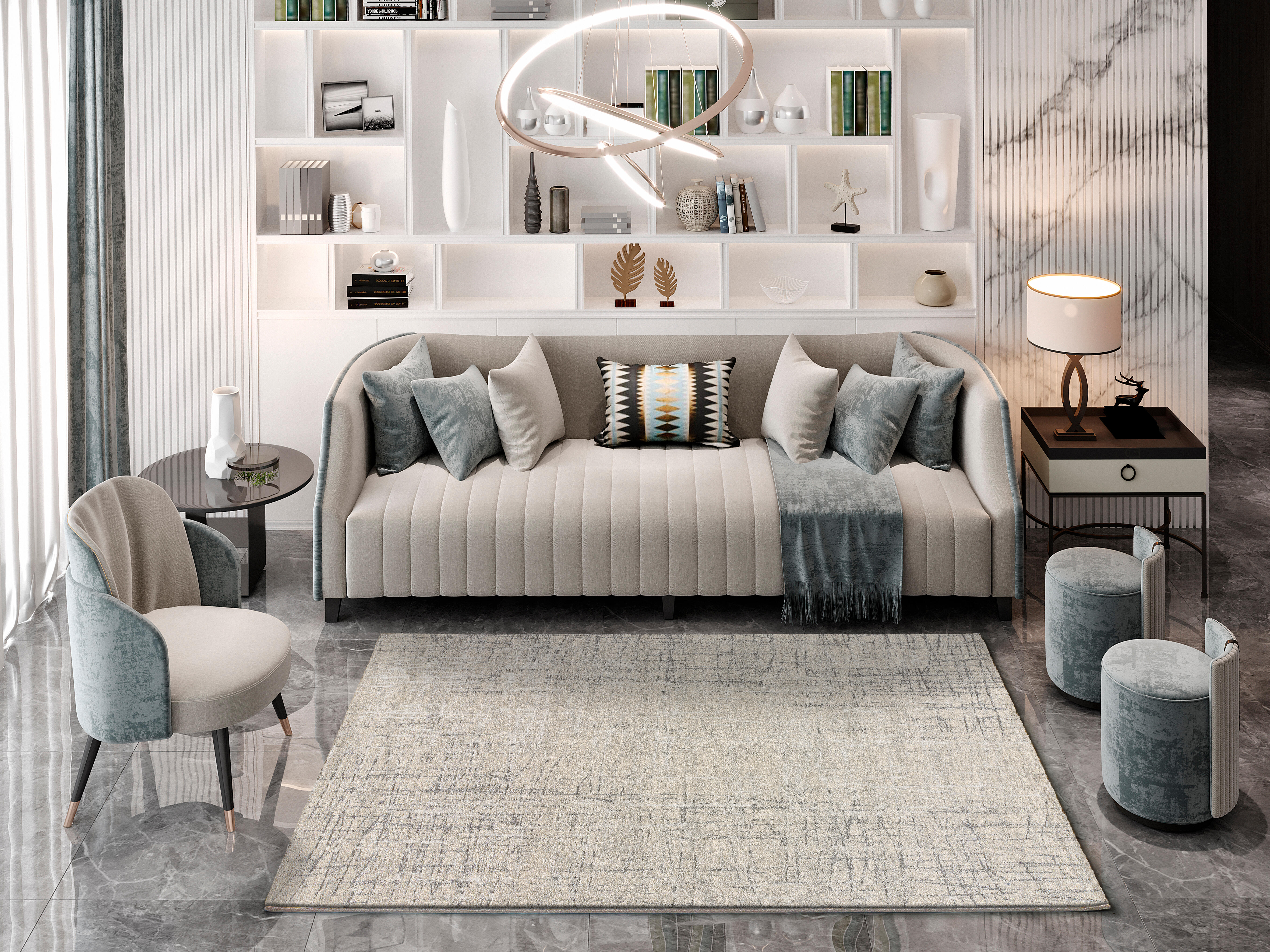 Tapete Sensation prata 200x290cm - 2