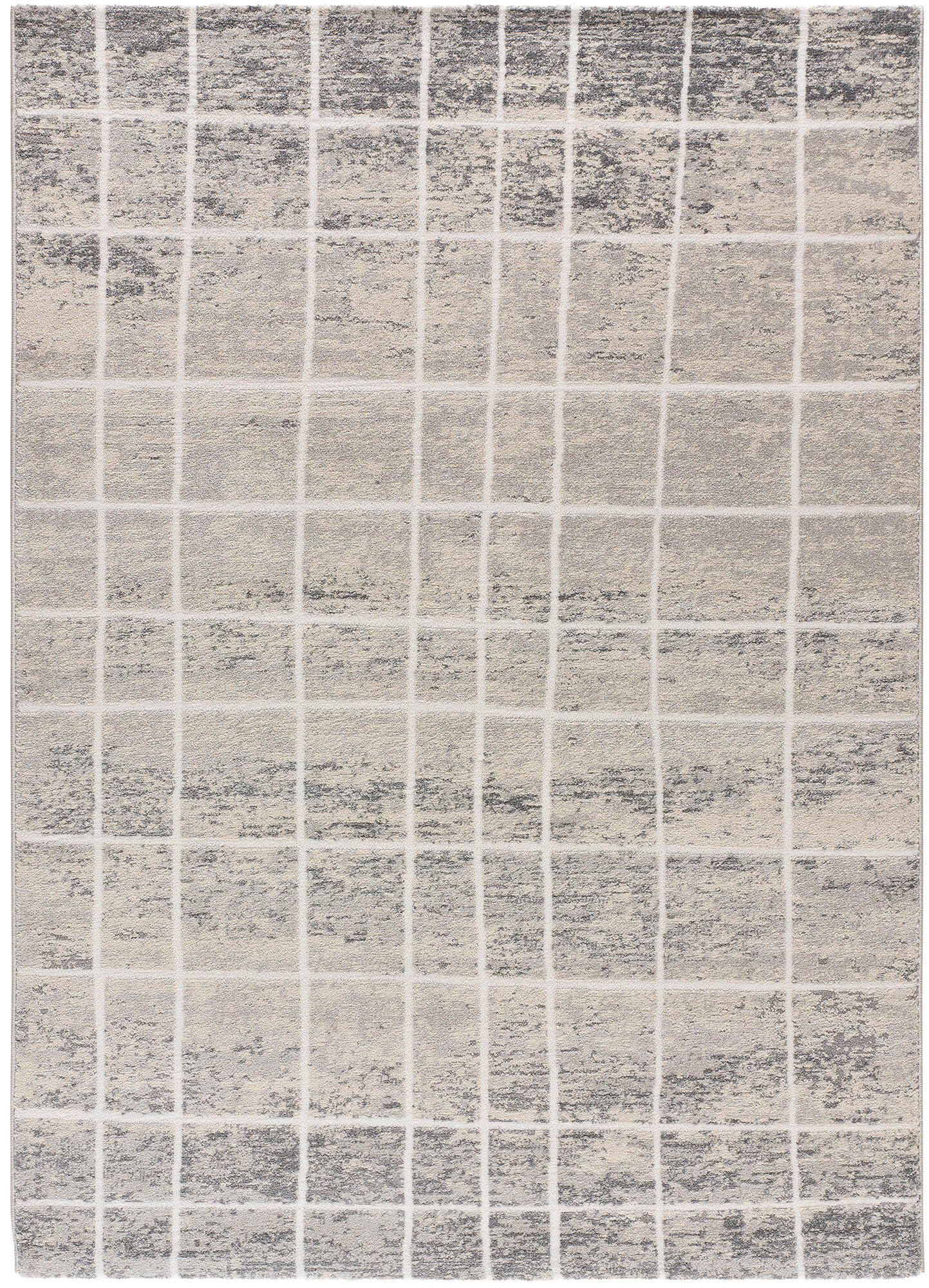 Alfombra polipropileno sensation 12530 plata plata 160x230cm