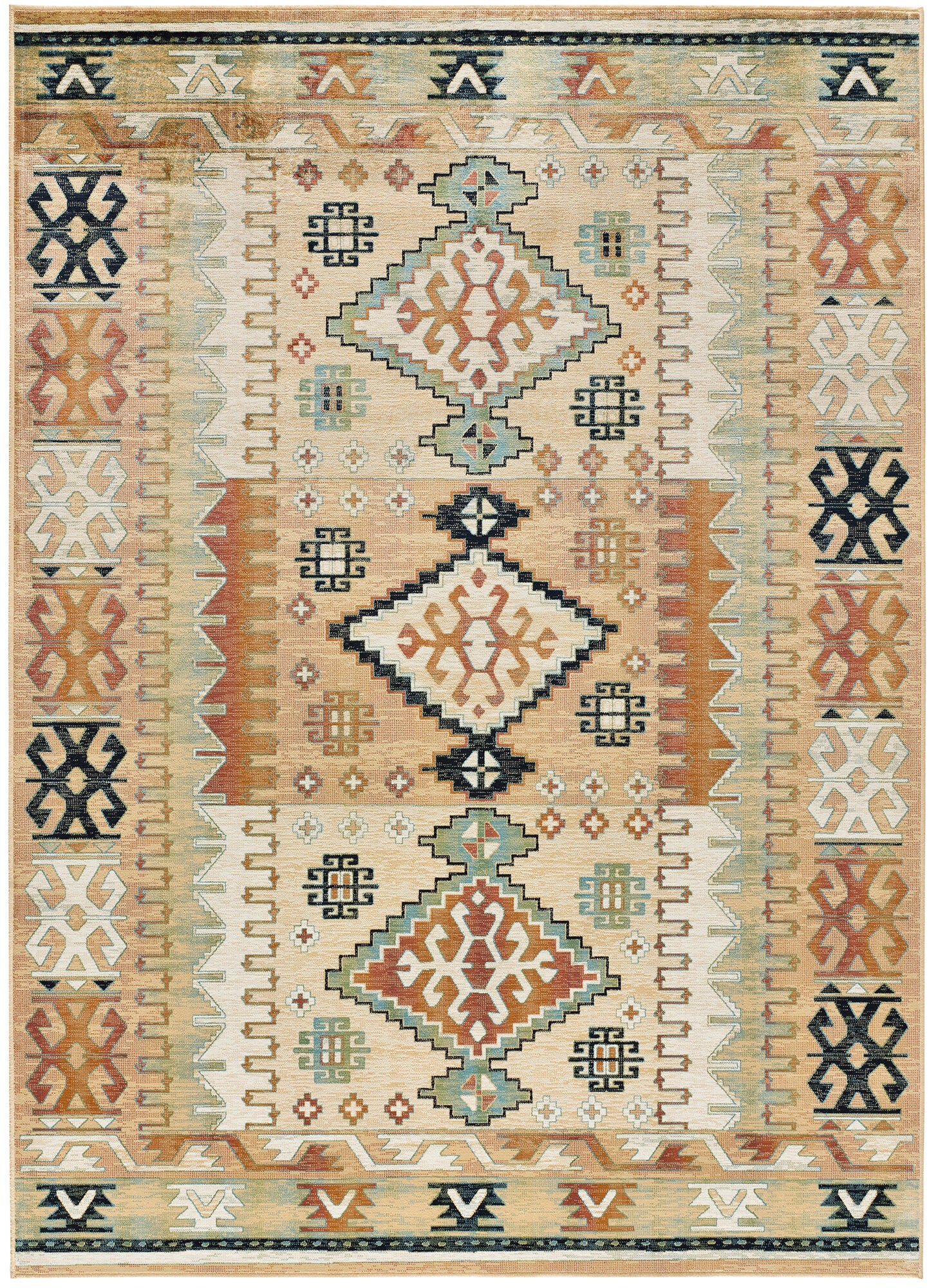 Alfombra viscosa antalia 711 multicolor 160x230cm