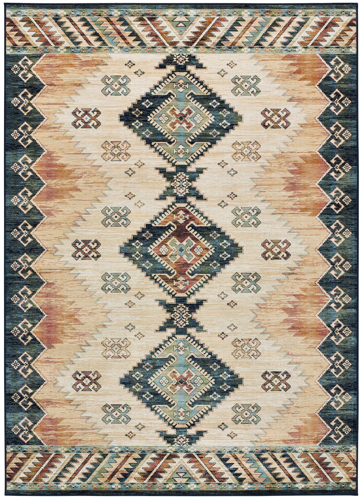 Alfombra viscosa antalia 249 multicolor 160x230cm