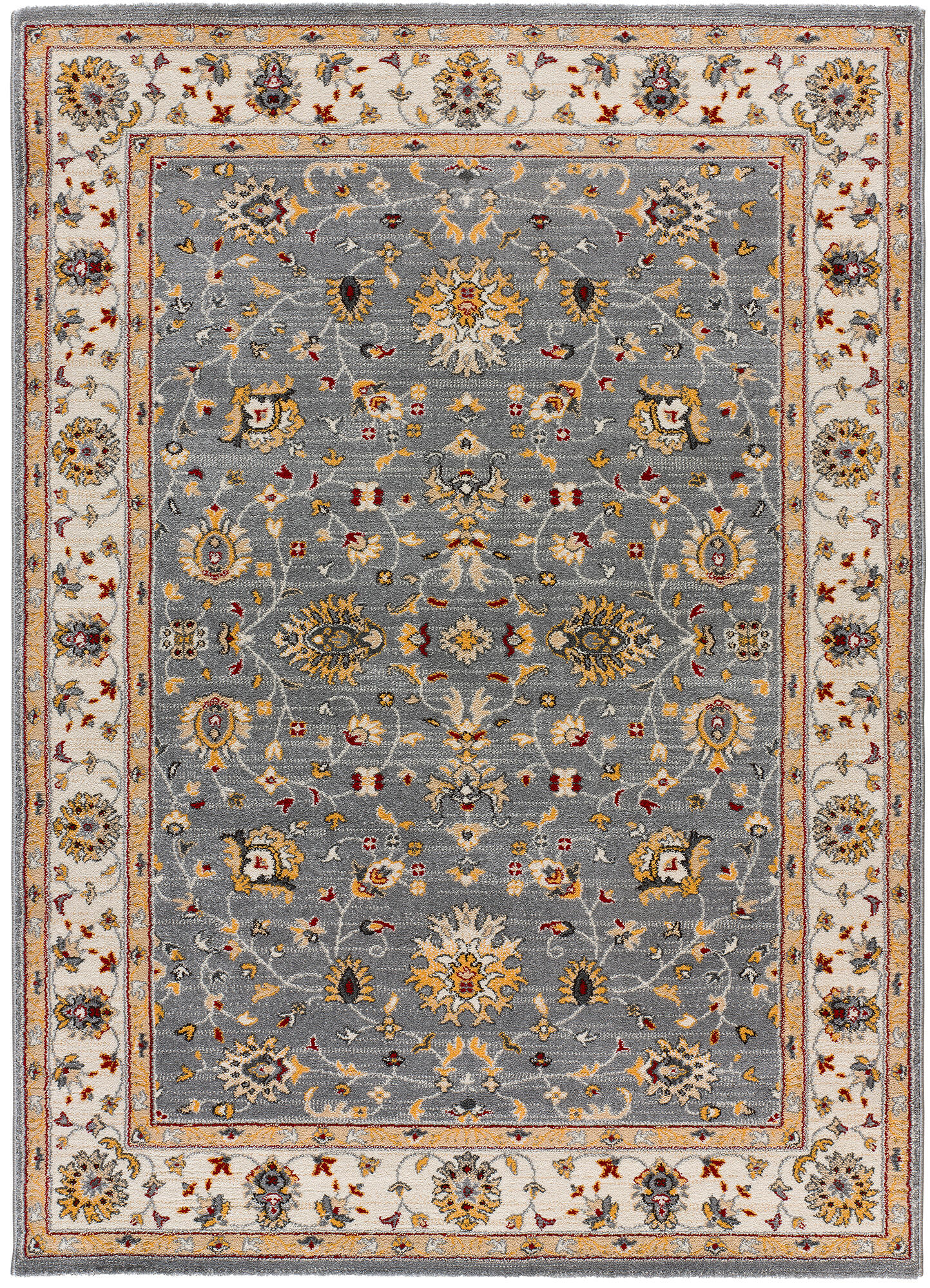 Alfombra pasillera polipropileno pelo corto classic plata 67x250cm