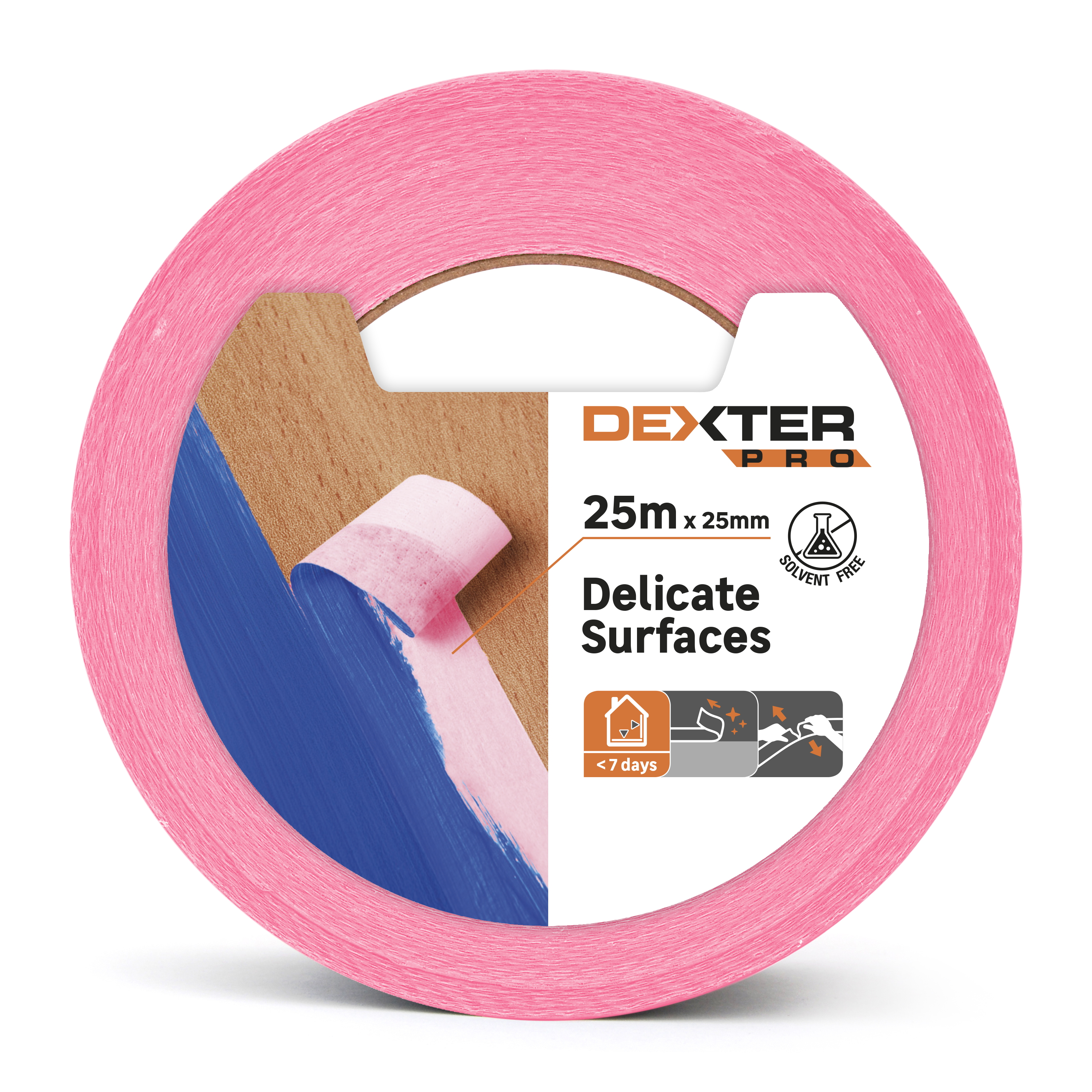Cinta pintor superficies delicadas dexter 25mx25mm
