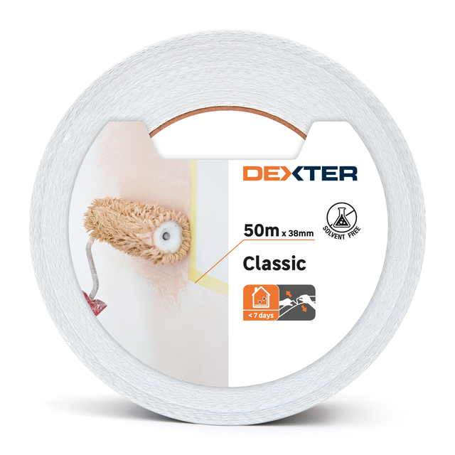 Fita para pintor multisuperfícies Dexter Branca 38MMX50M