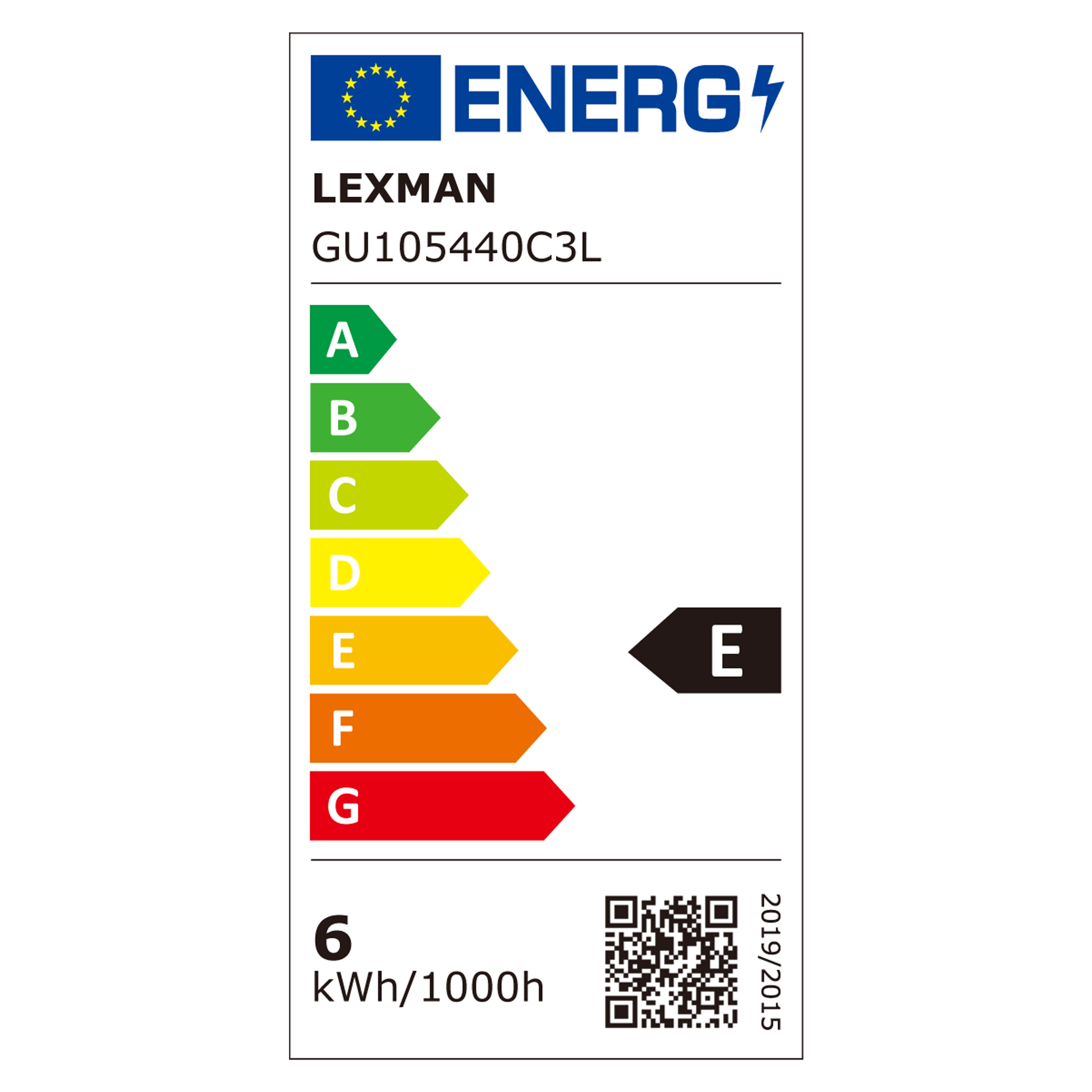 Set da 3 lampadine LED, GU10 bulbo, trasparente, luce naturale, 5.4W = 510 LM (equiv 50 W), 100° LEXMAN - 7