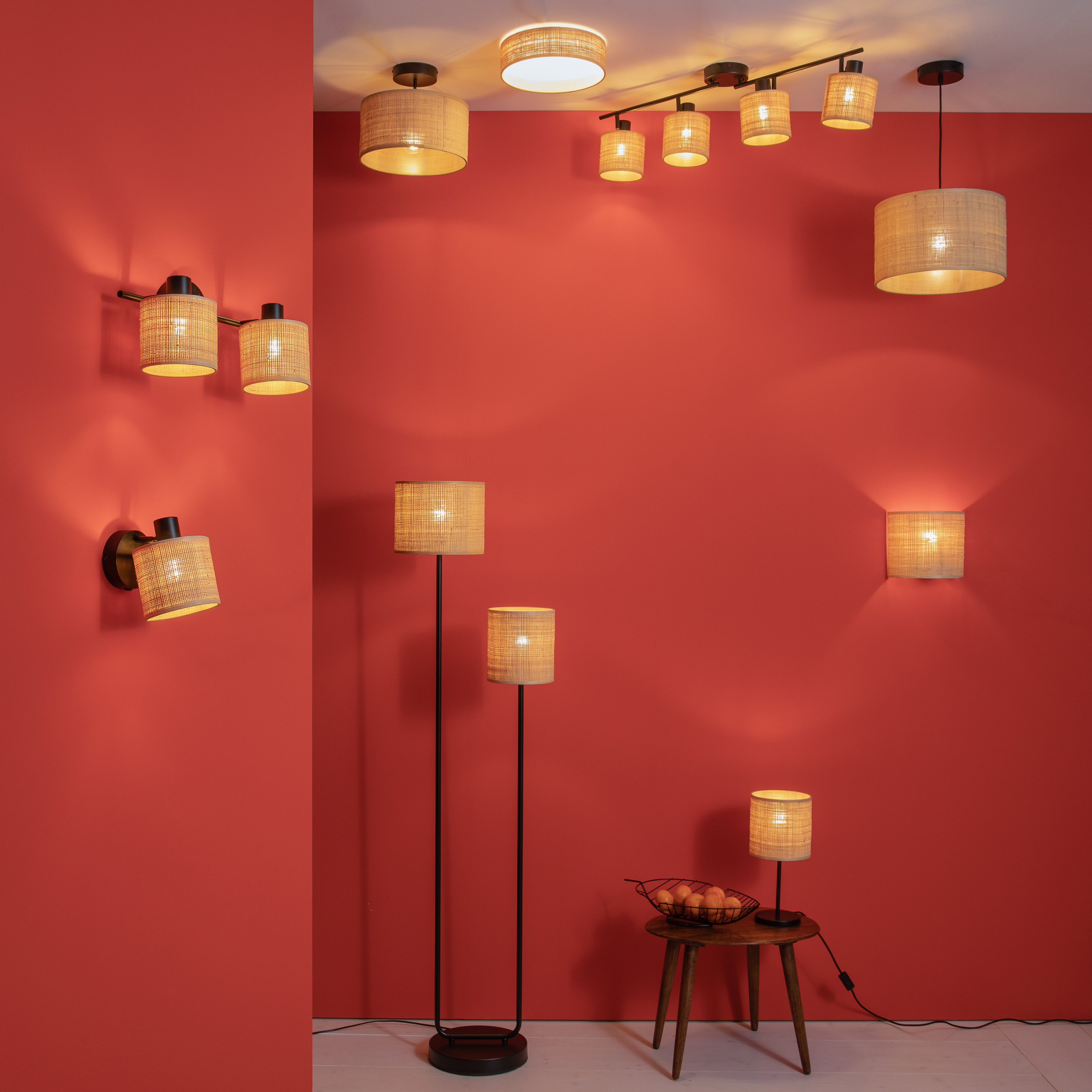 Foco decorativo INSPIRE CARVI 4 luzes 76 cm metal - 12