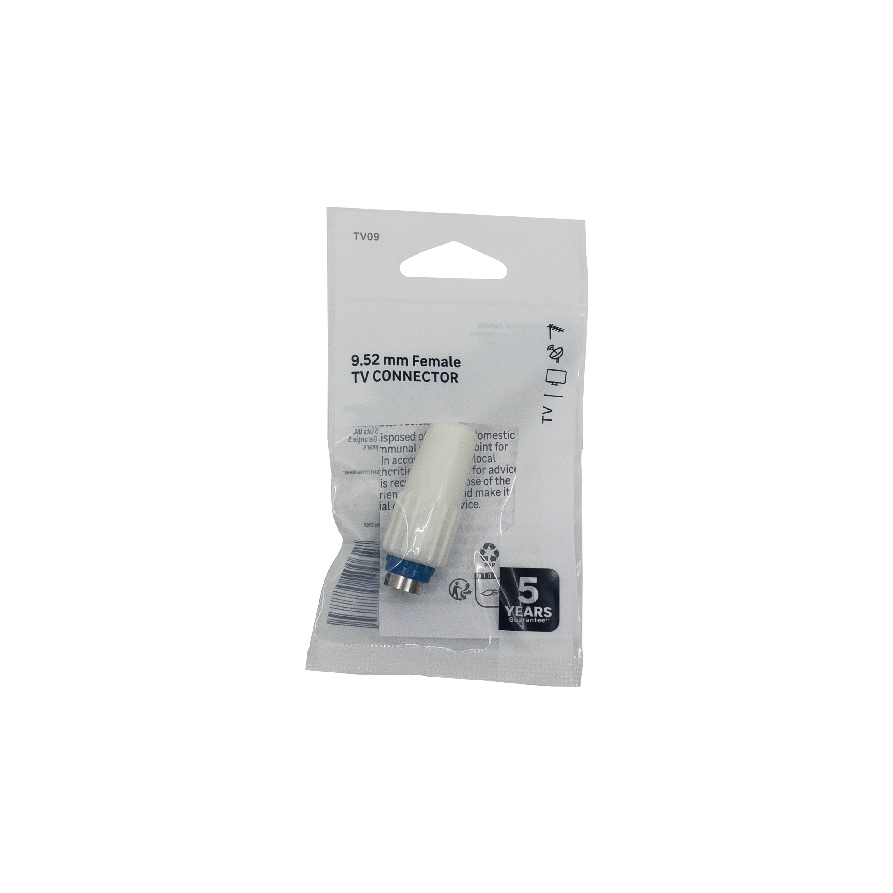 Fiche coaxiale TV 9.52mm femelle - 2