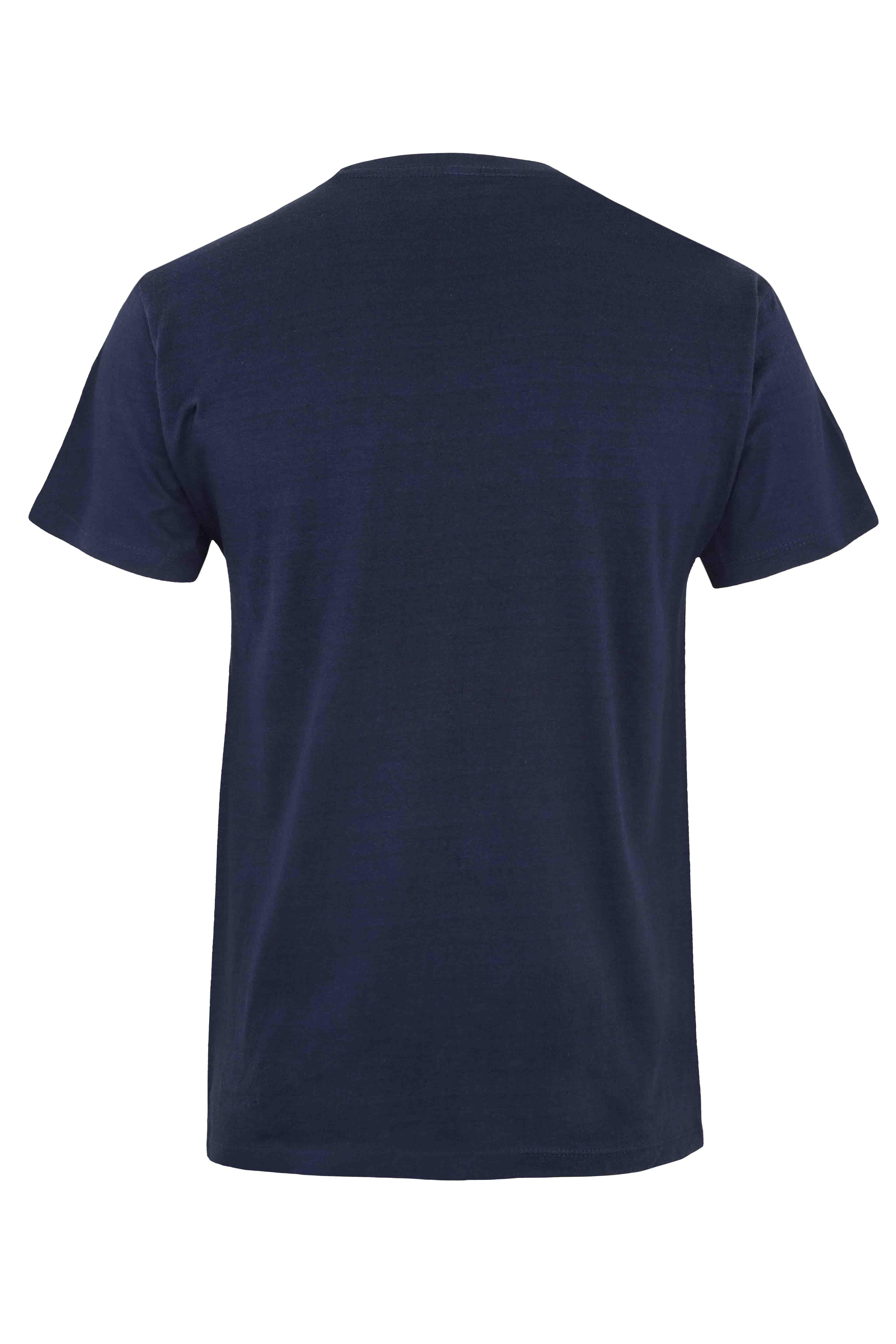 T-shirt algodão azul marinho tamanho M Velilla MK022 Basic - 2