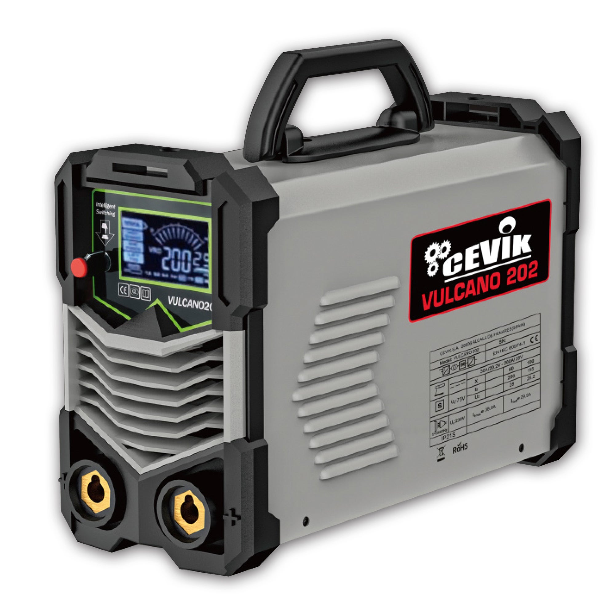 Soldador Inverter CEVIK VULCANO 202 - 200 Ah - MMA + Accesorios - 2