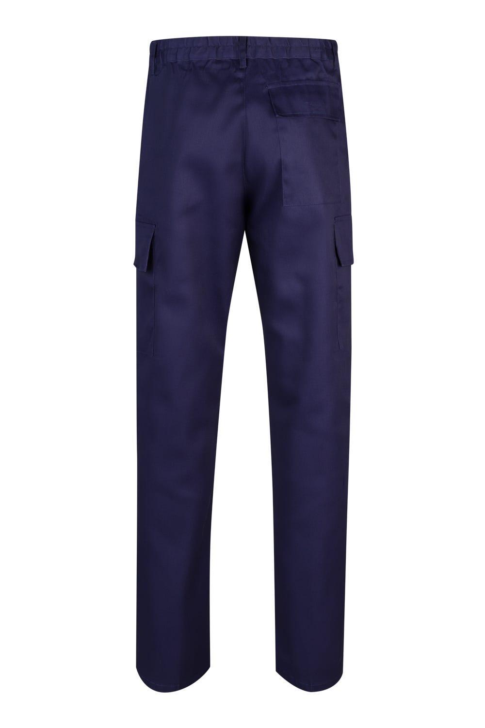 Calças com bolsos algodão azul marinho tamanho M Velilla 31601 - 2