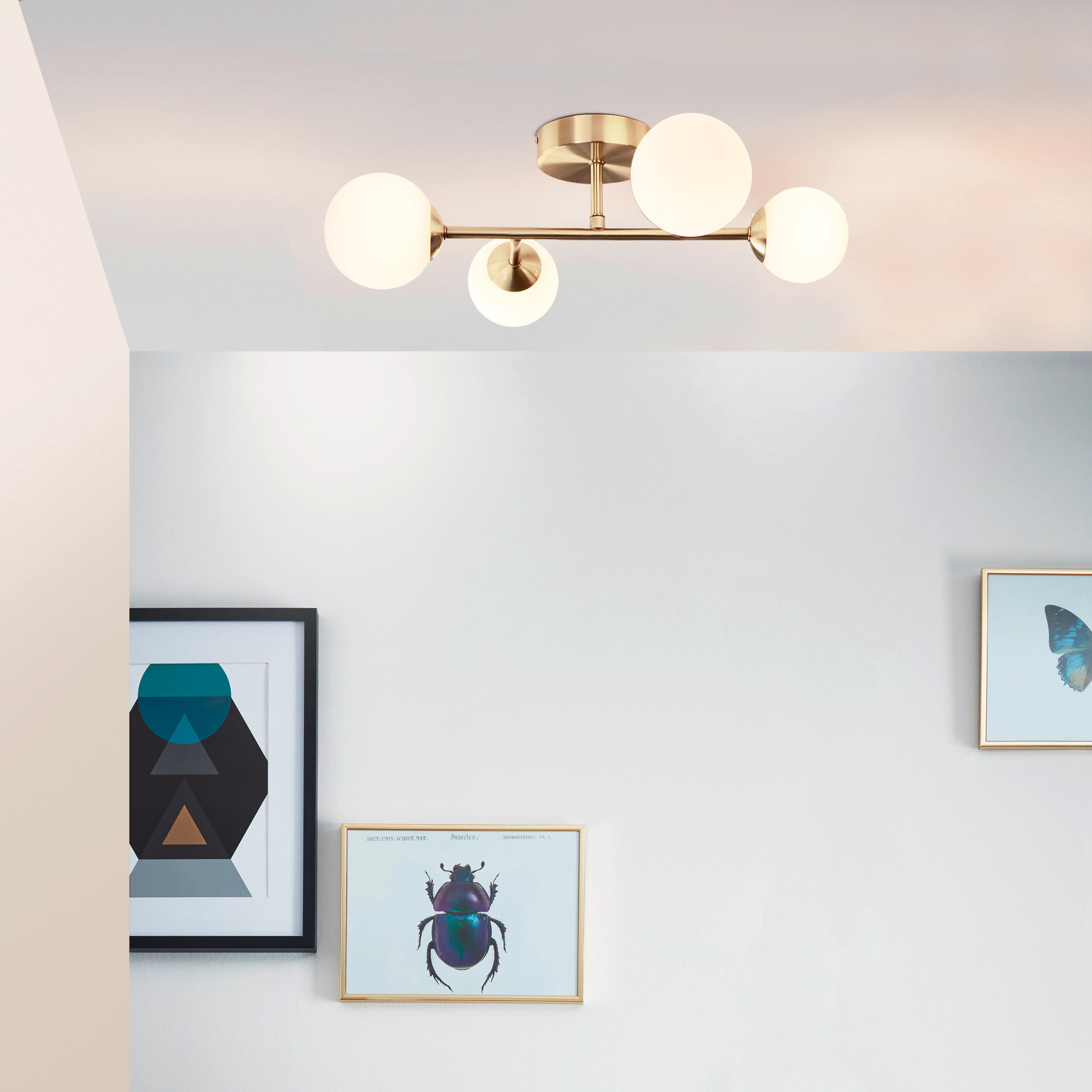 Plafón Callas INSPIRE 4 luces G9 D55 Cristal Opal - 4