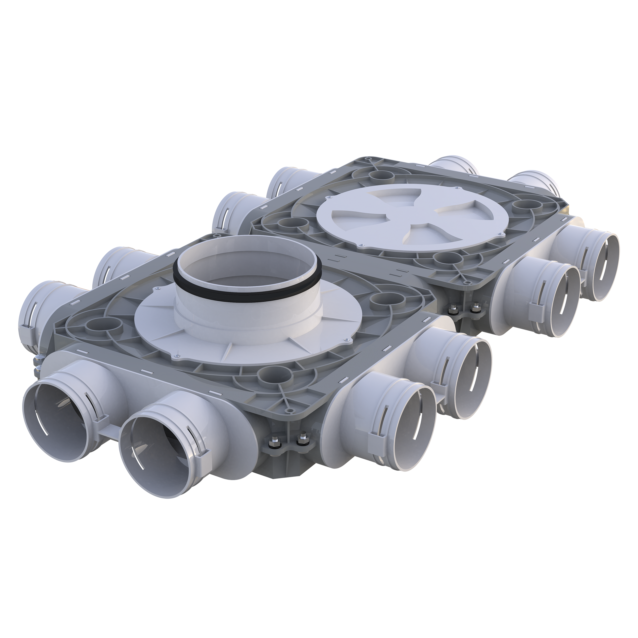 Skrzynka rozdzielcza do rekuperacji podwójny 12x75/200mm FlexiVent VENTS
