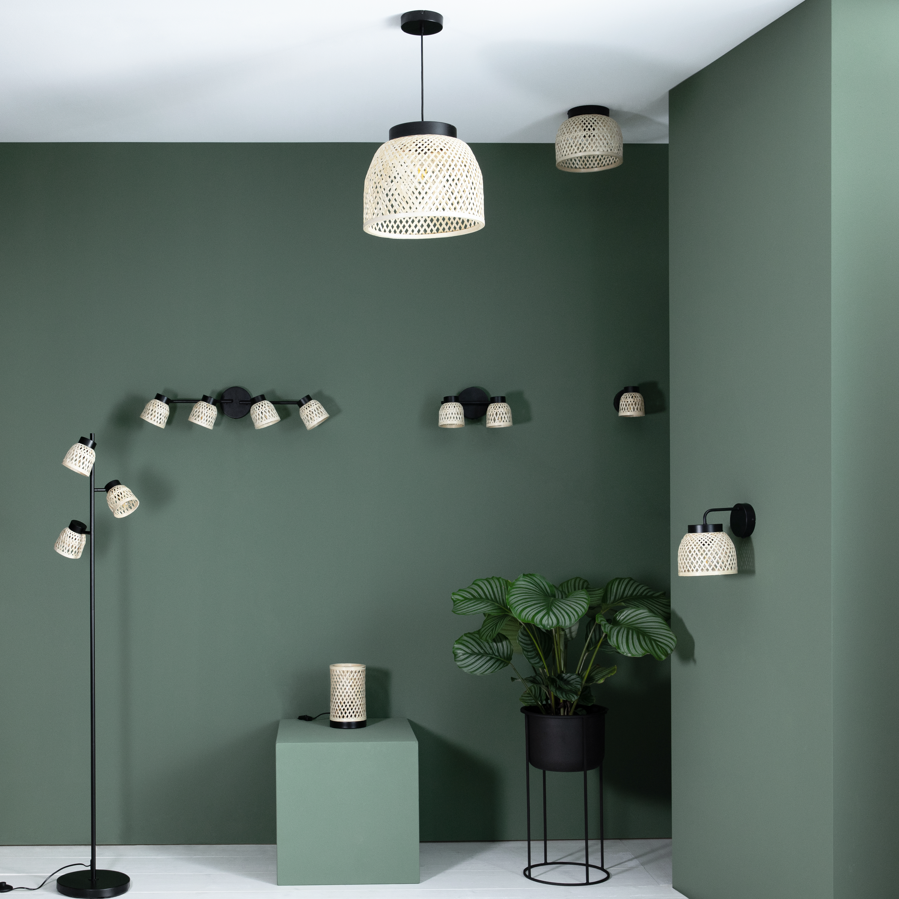 Candeeiro de teto INSPIRE NINON E14 4 LUZES D10.5CM PRETO - 15