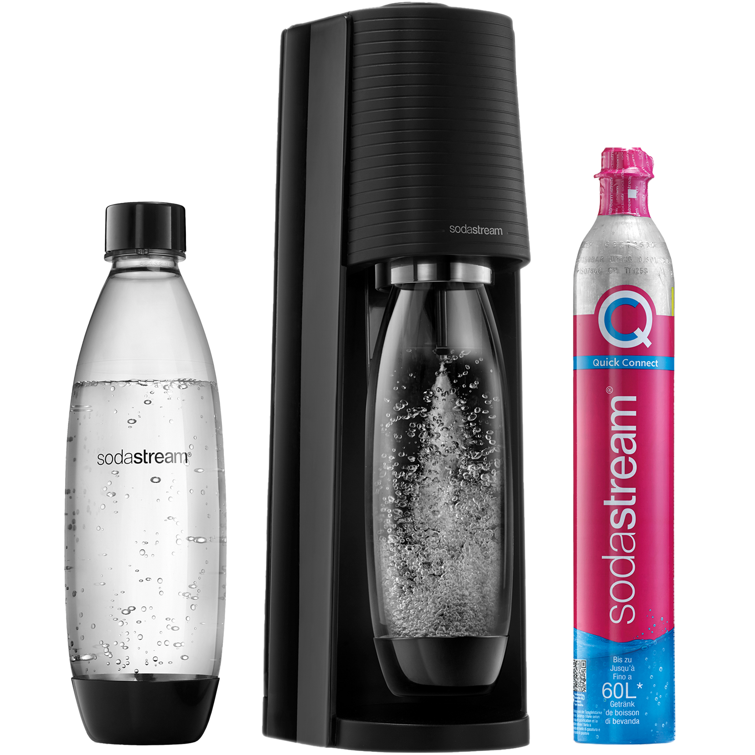 Saturator do wody gazowanej Terra czarny SodaStream