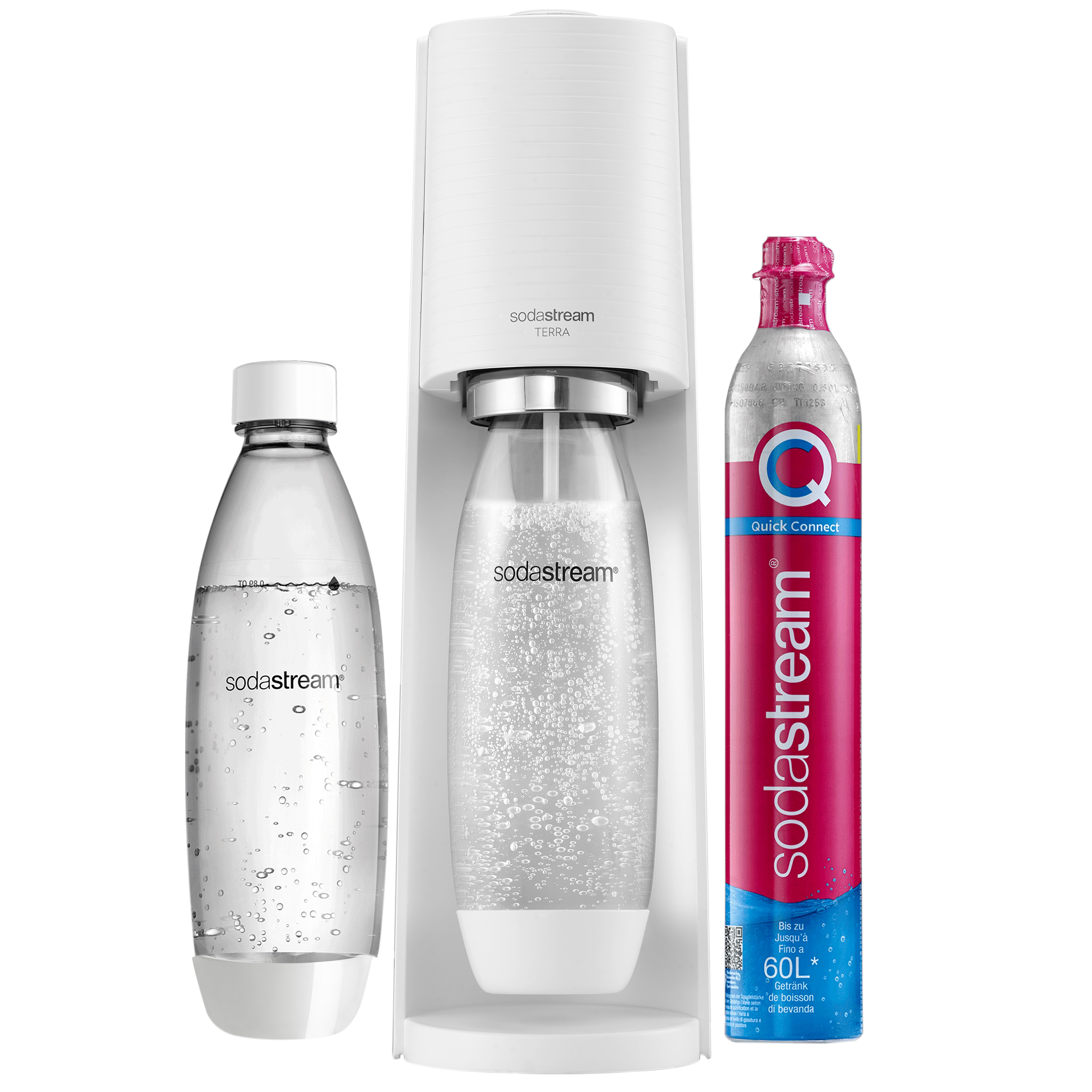 Saturator do gazowania wody Terra biały SodaStream