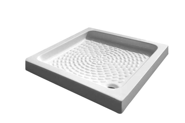 Piatto doccia in ceramica Era bianco L 70 x L 70 x H 9 cm lucido