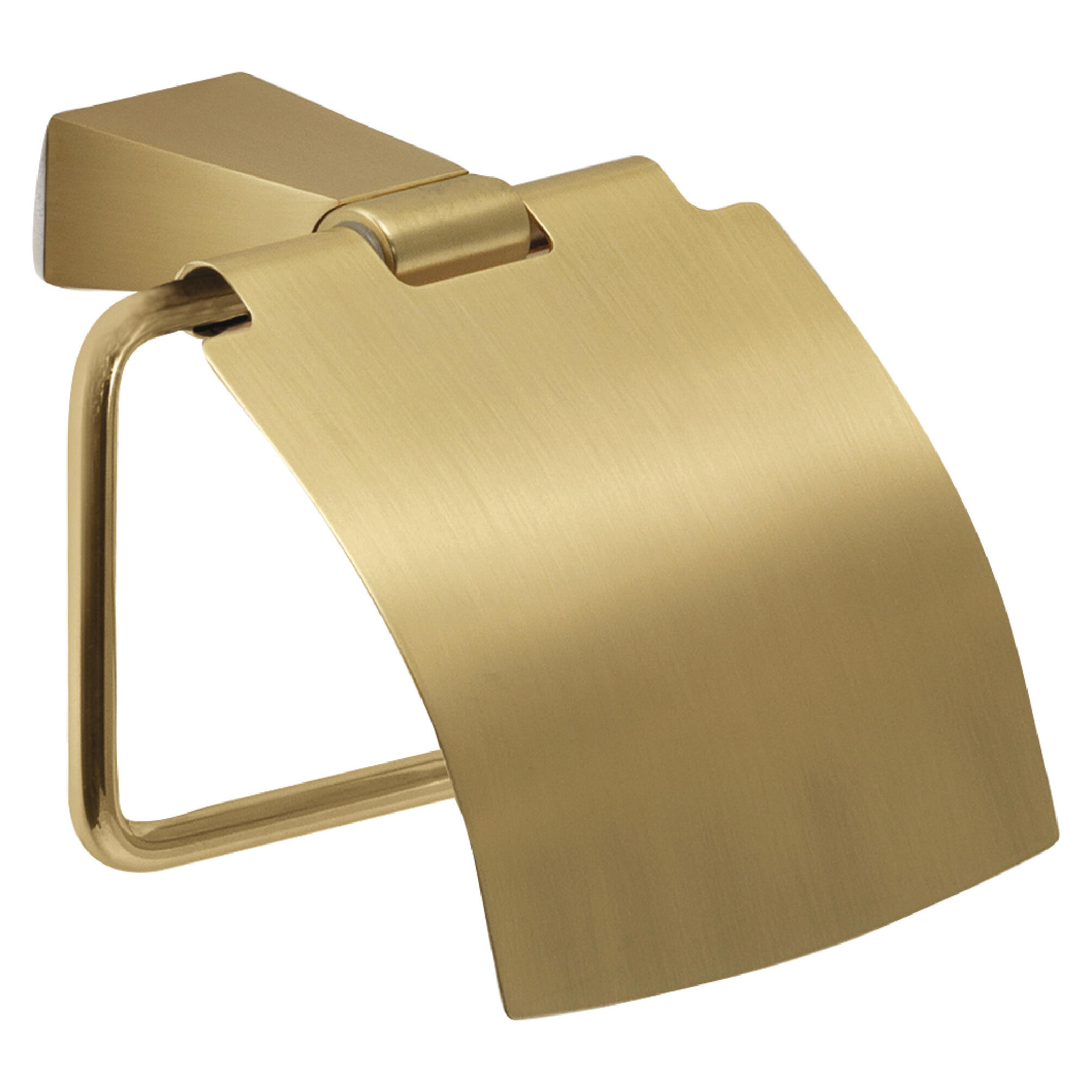 Portarrollos de papel higiénico tonale dorado fijo en pared